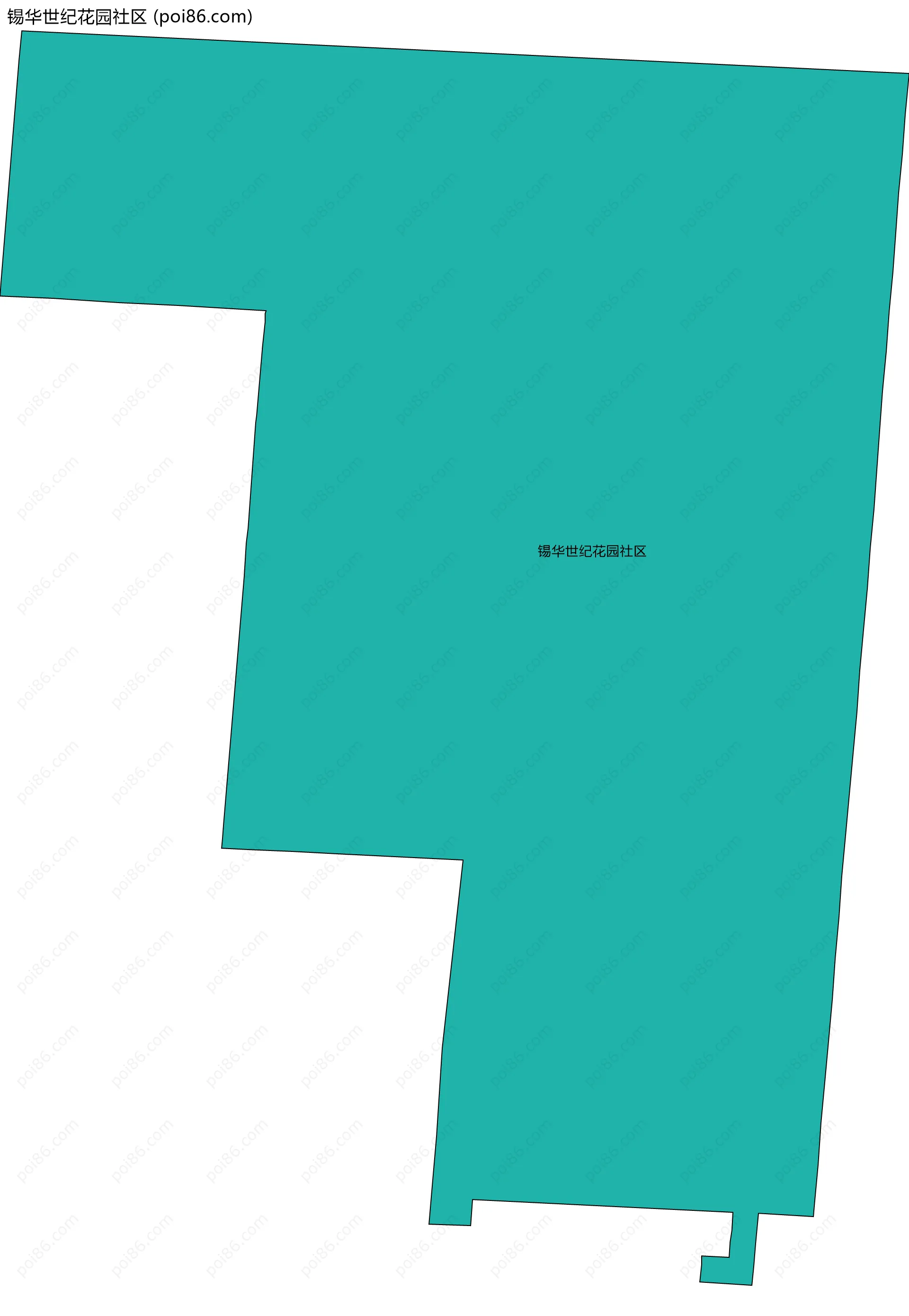 锡华世纪花园社区边界地图