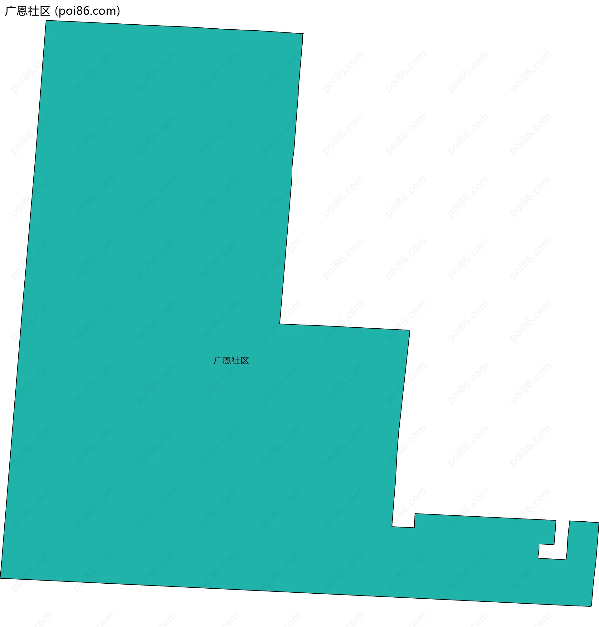 广恩社区边界地图