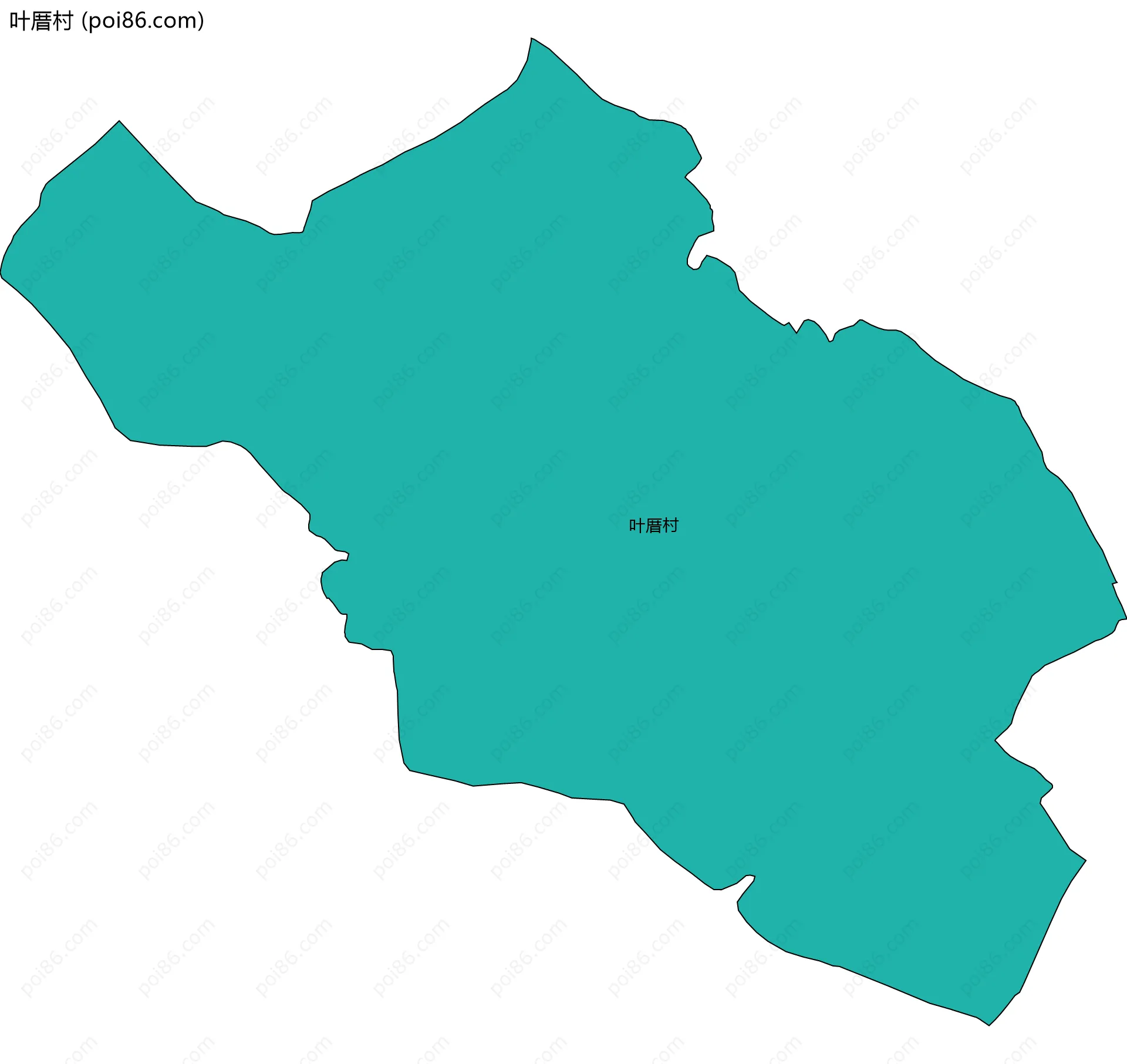 叶厝村边界地图