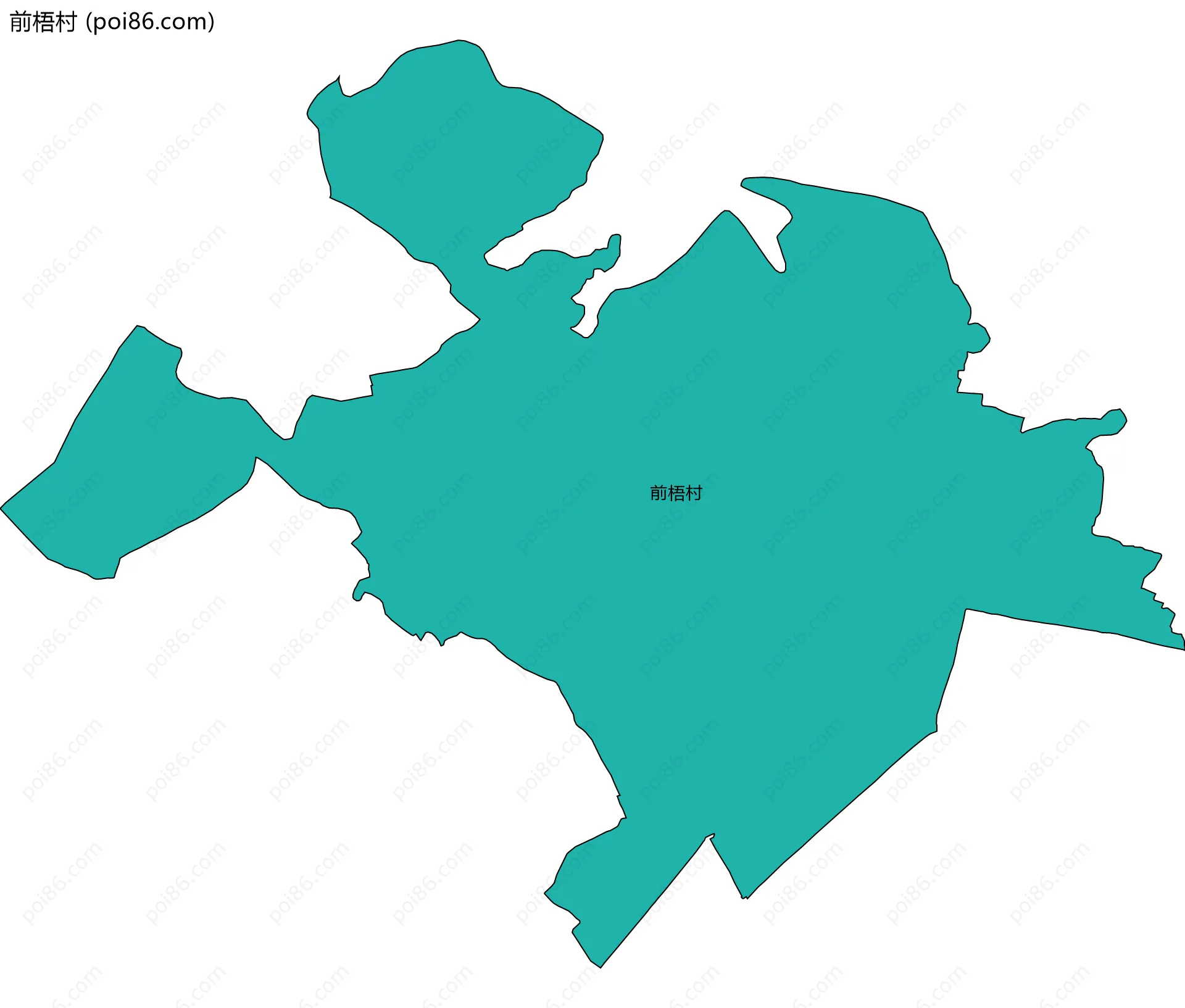 前梧村边界地图