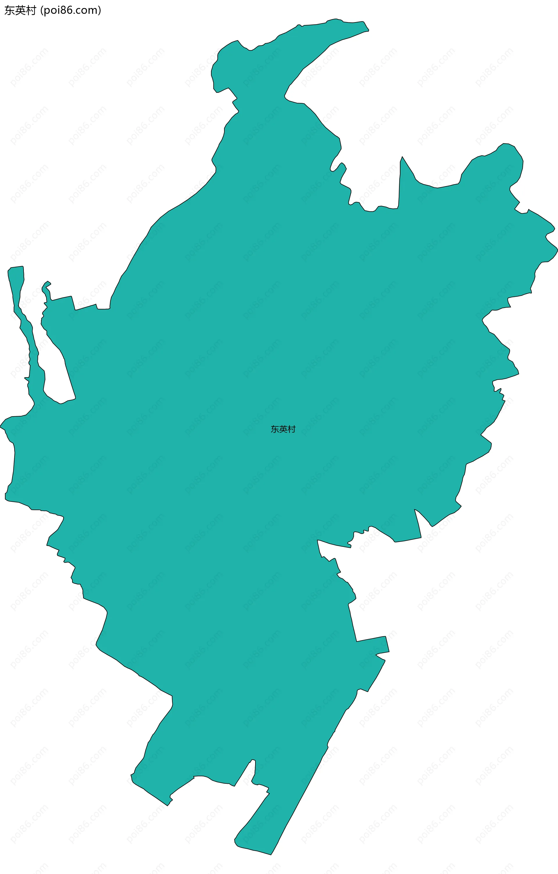 东英村边界地图