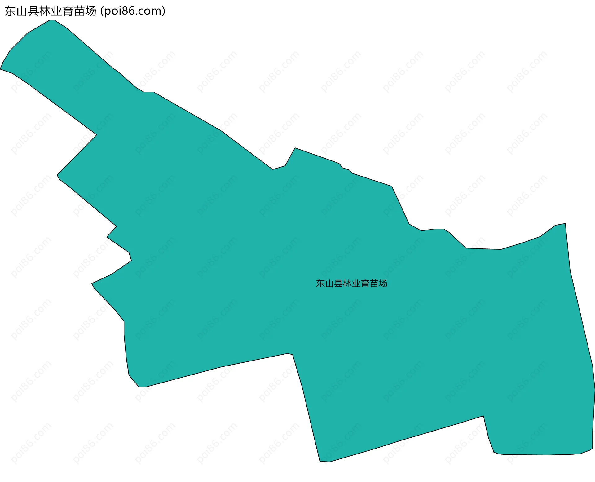 东山县林业育苗场边界地图