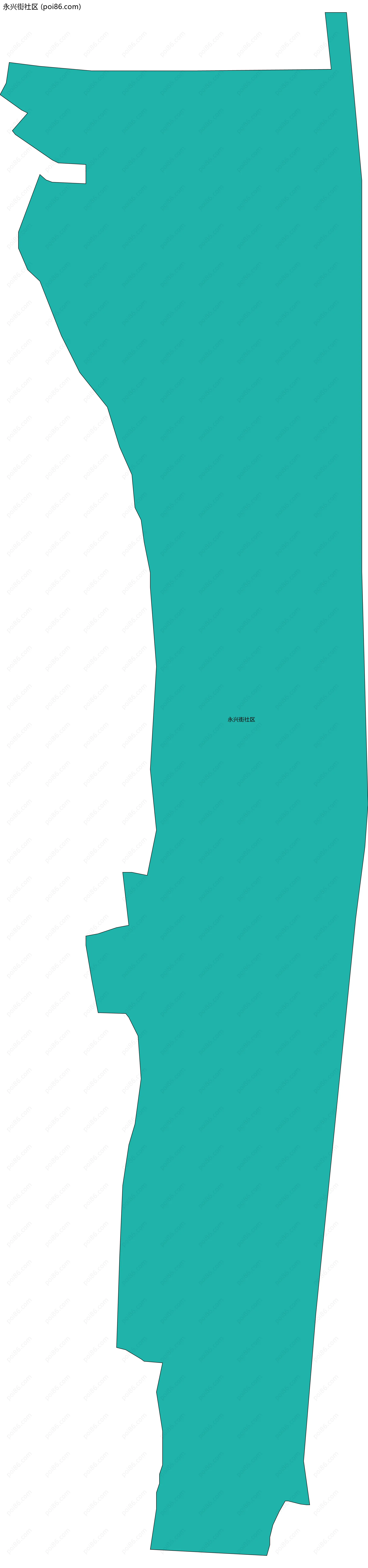 永兴街社区边界地图