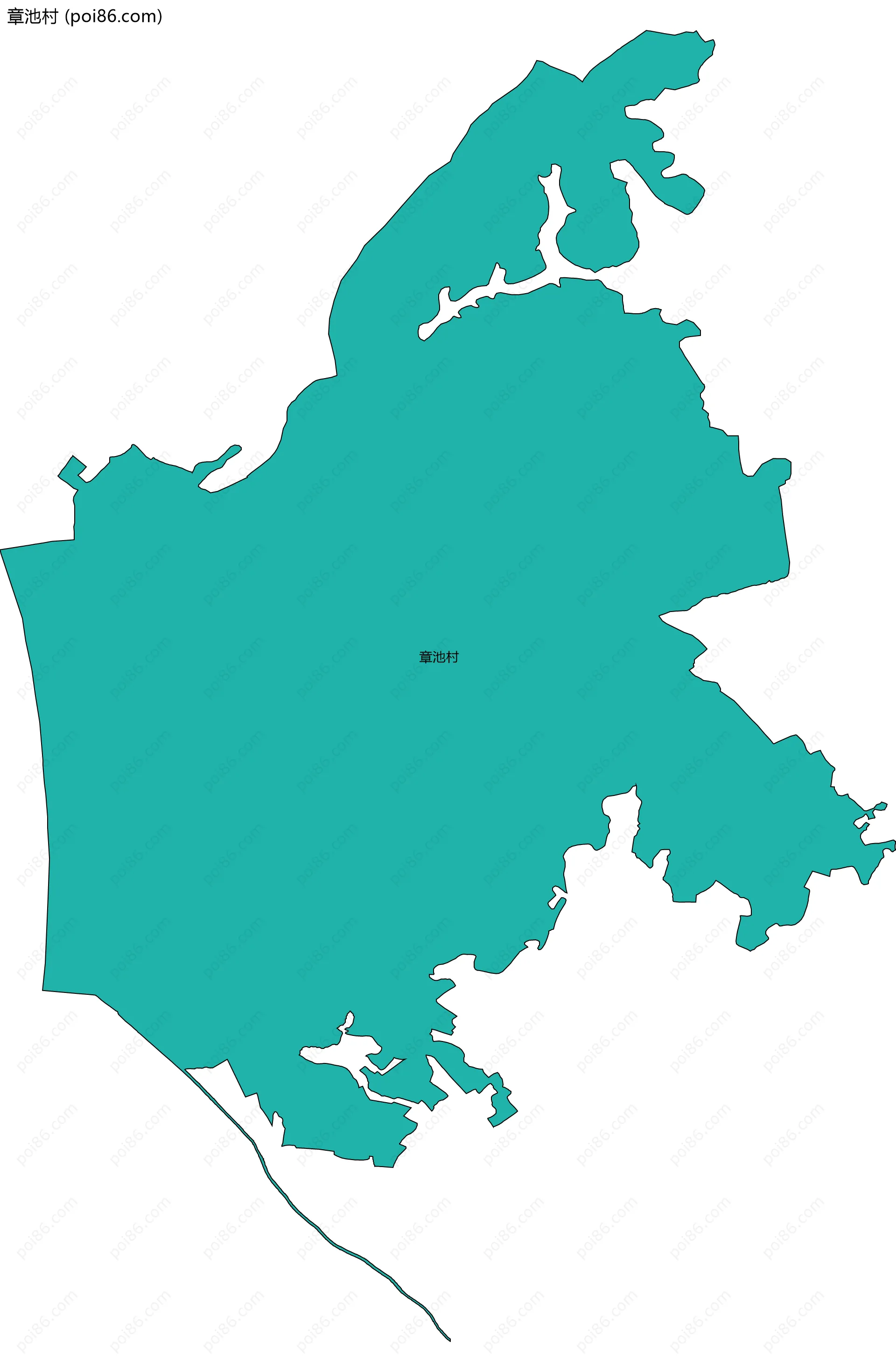 章池村边界地图