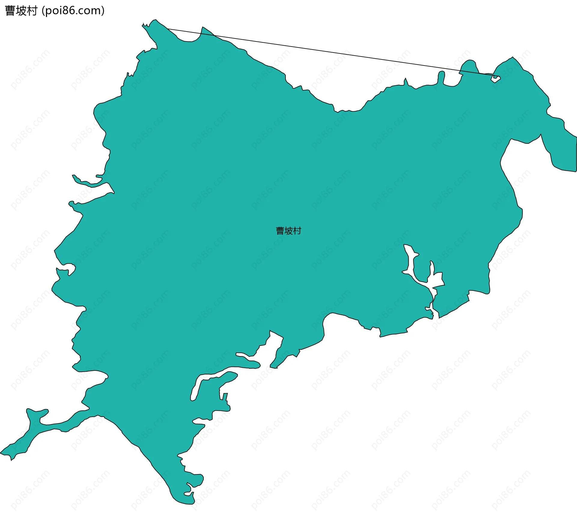 曹坡村边界地图