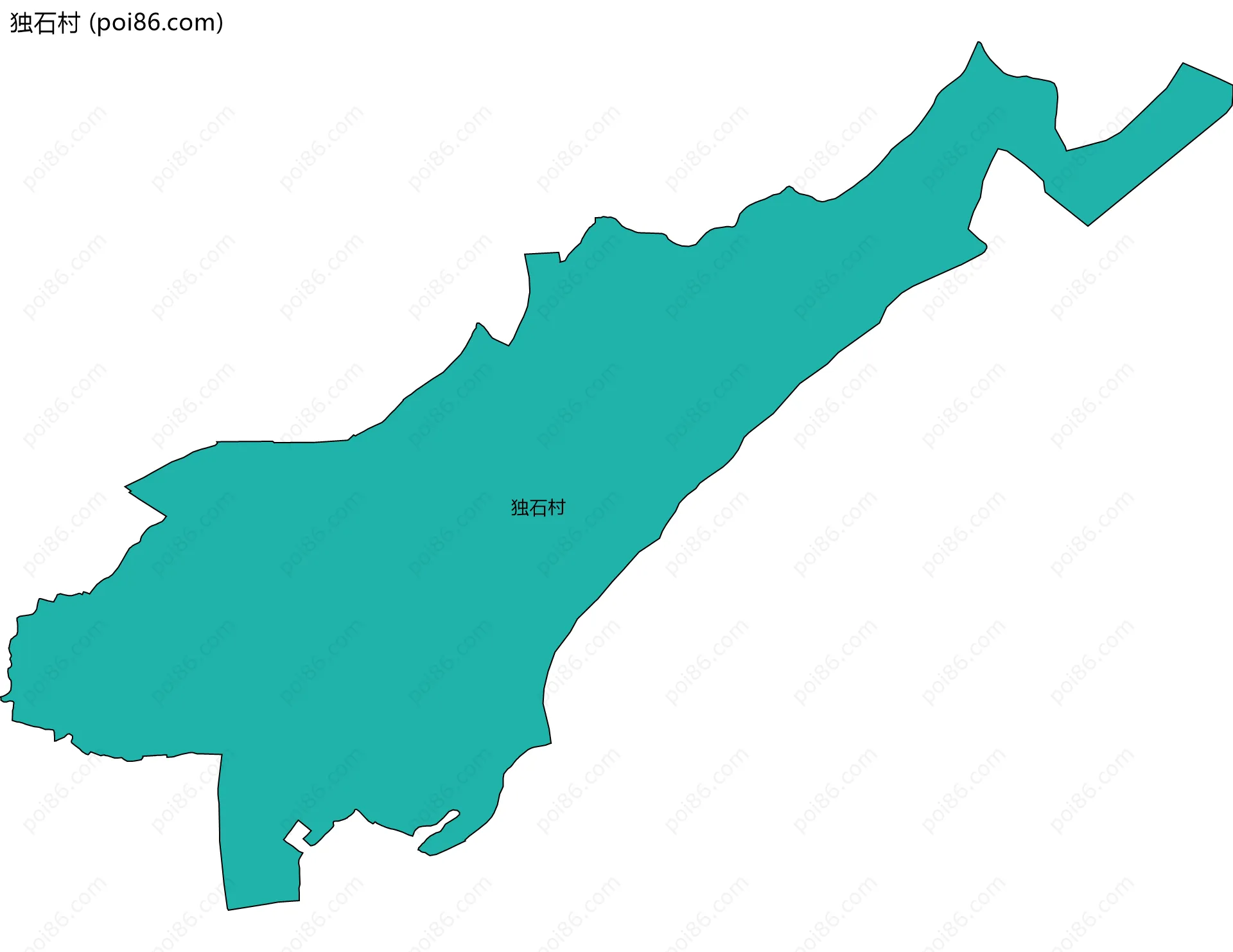 独石村边界地图