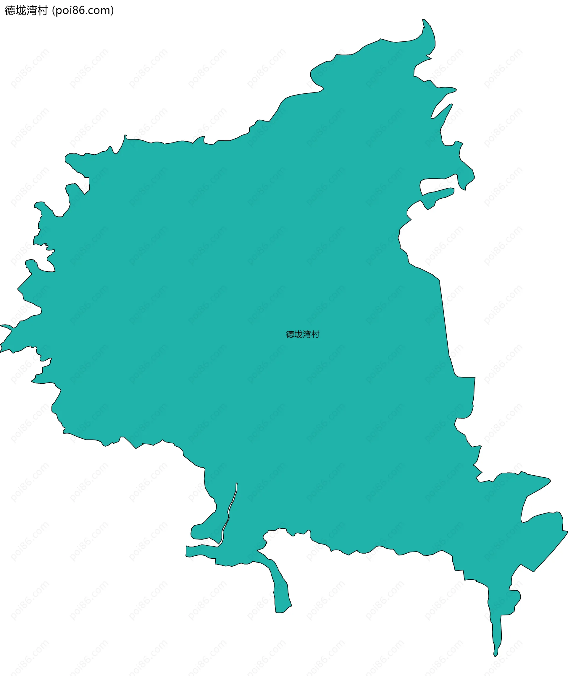 德垅湾村边界地图