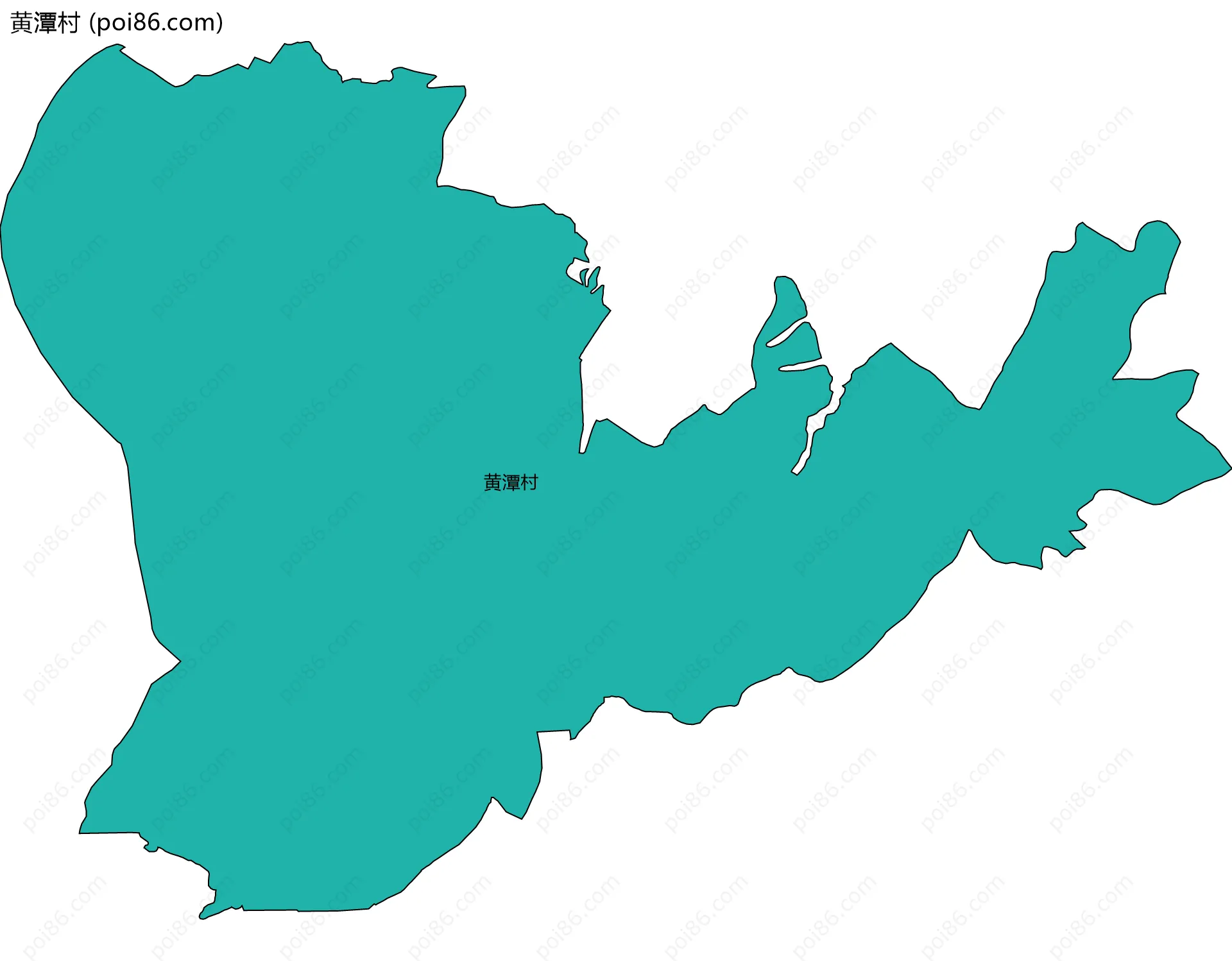 黄潭村边界地图