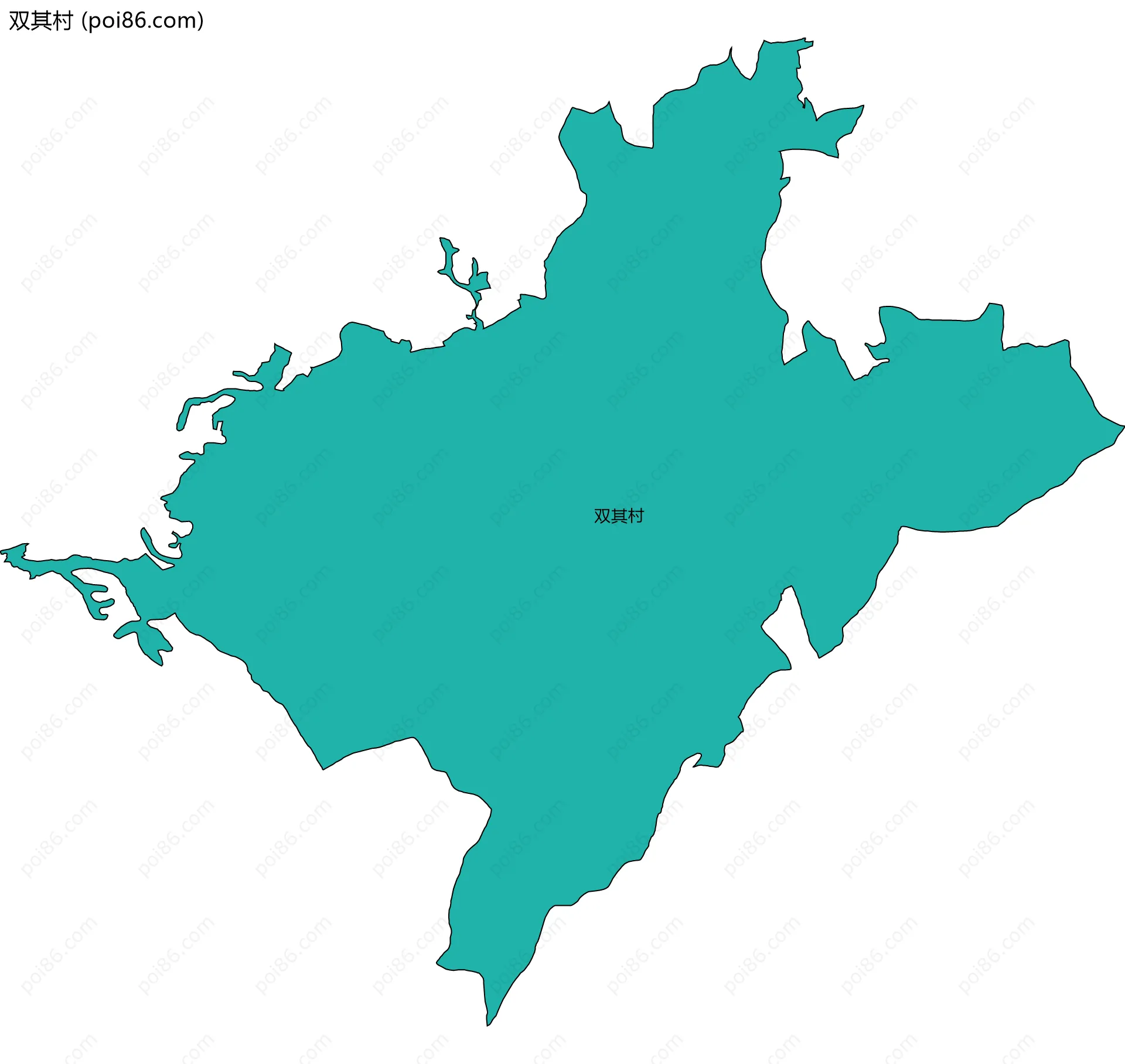 双其村边界地图