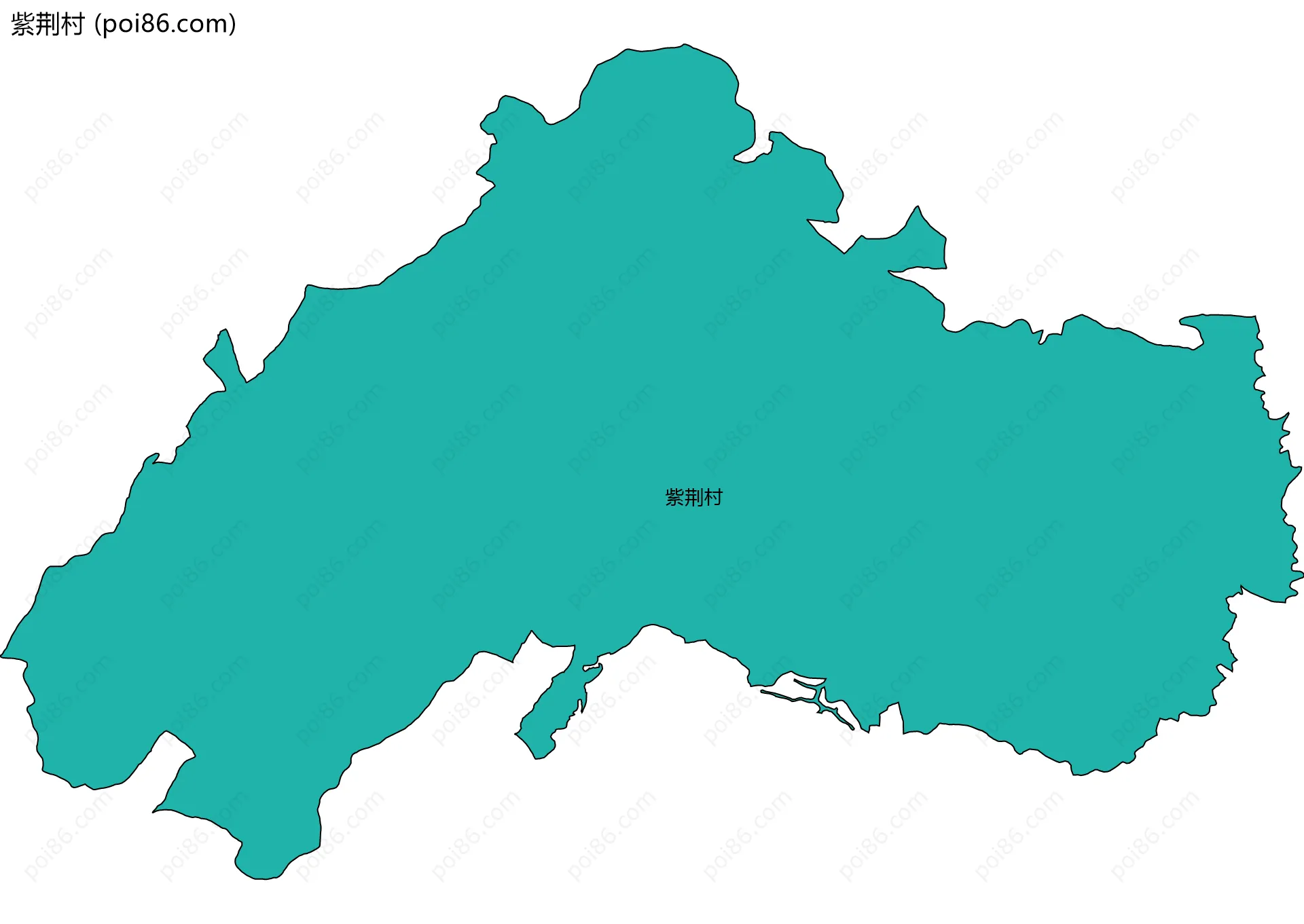 紫荆村边界地图