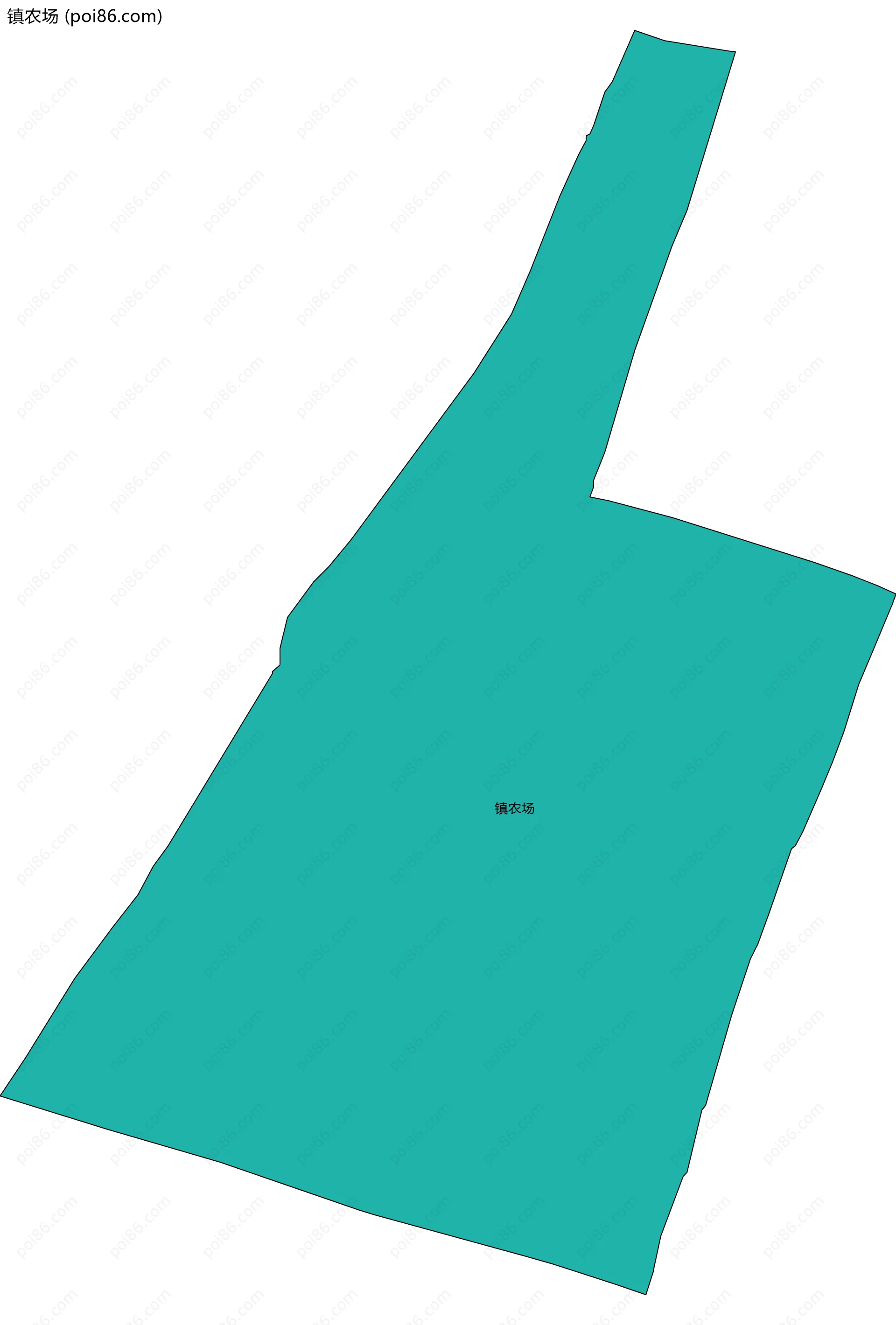 镇农场边界地图