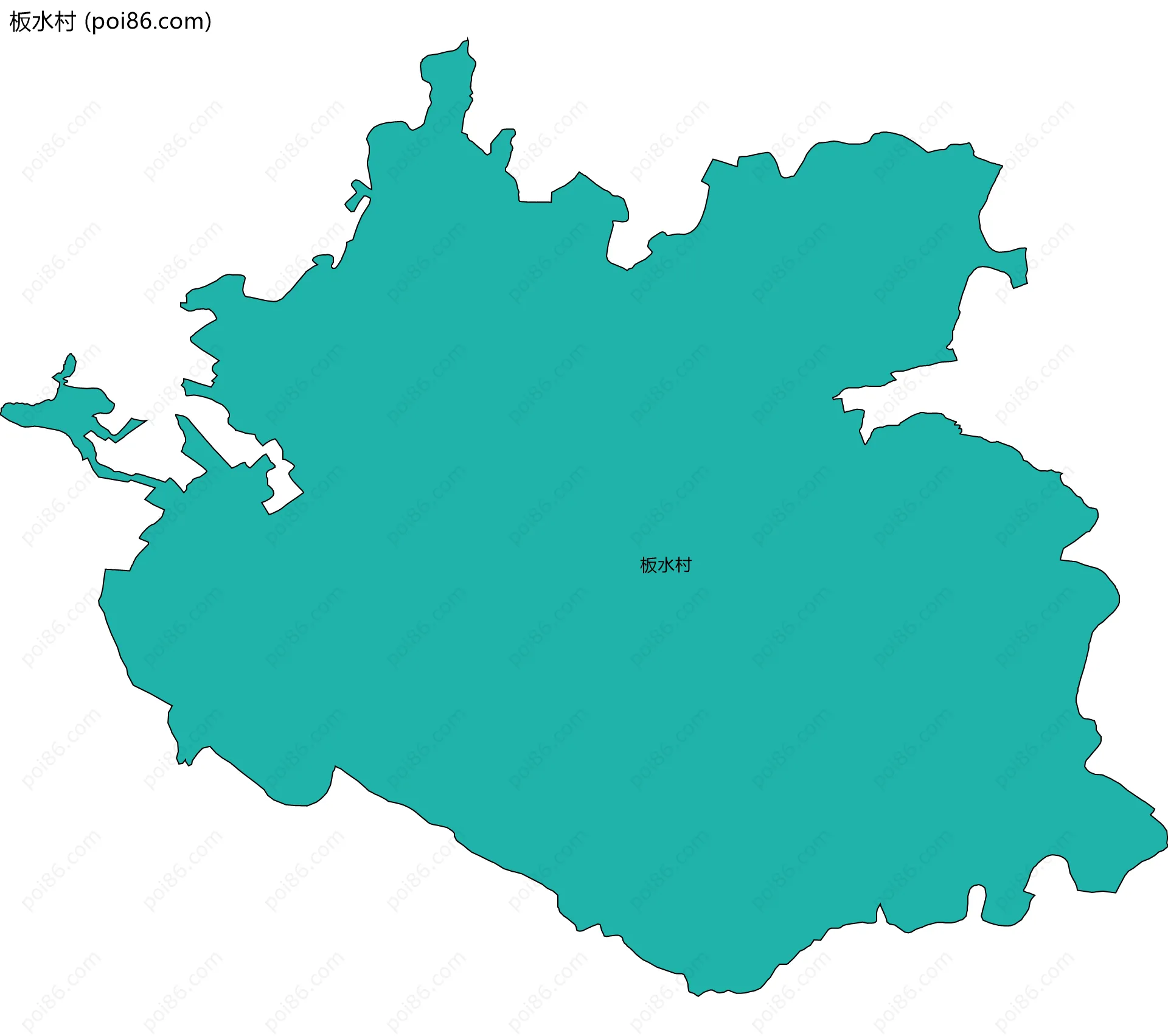 板水村边界地图