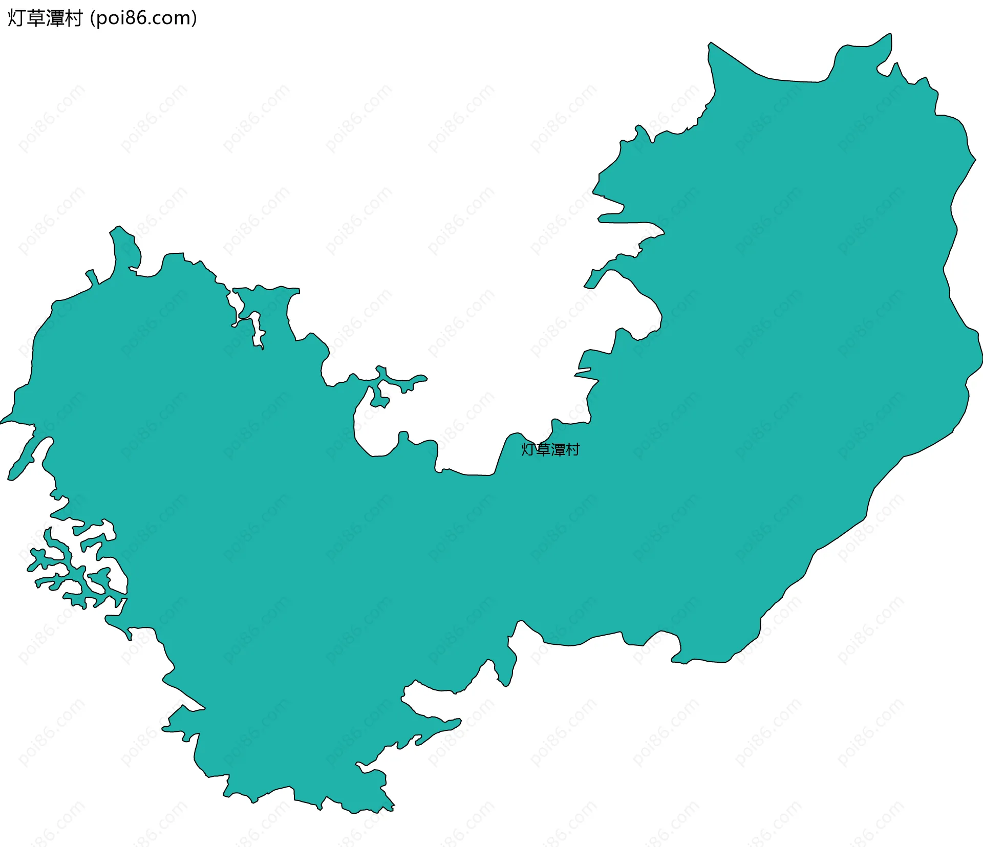 灯草潭村边界地图