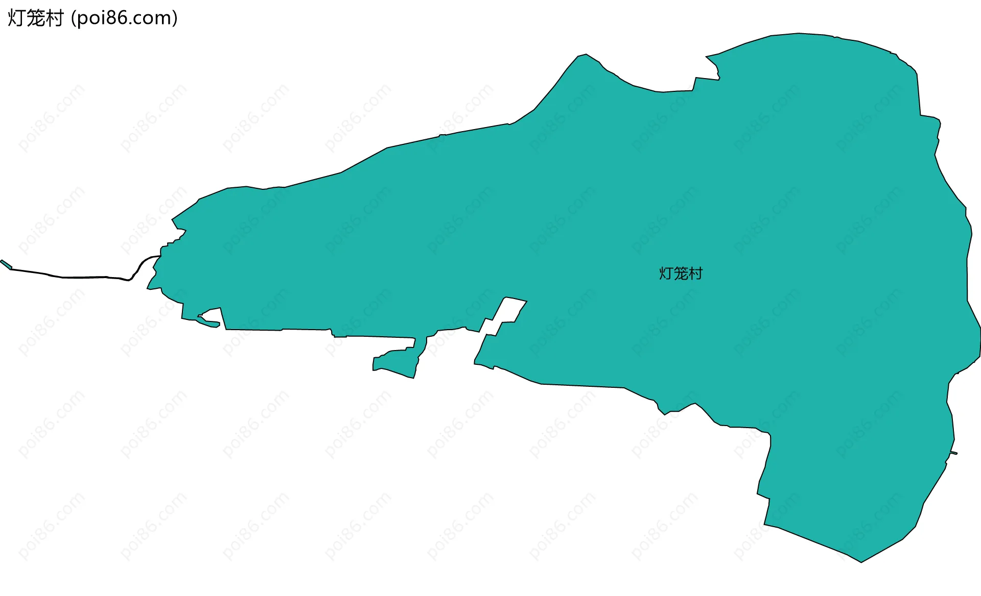 灯笼村边界地图