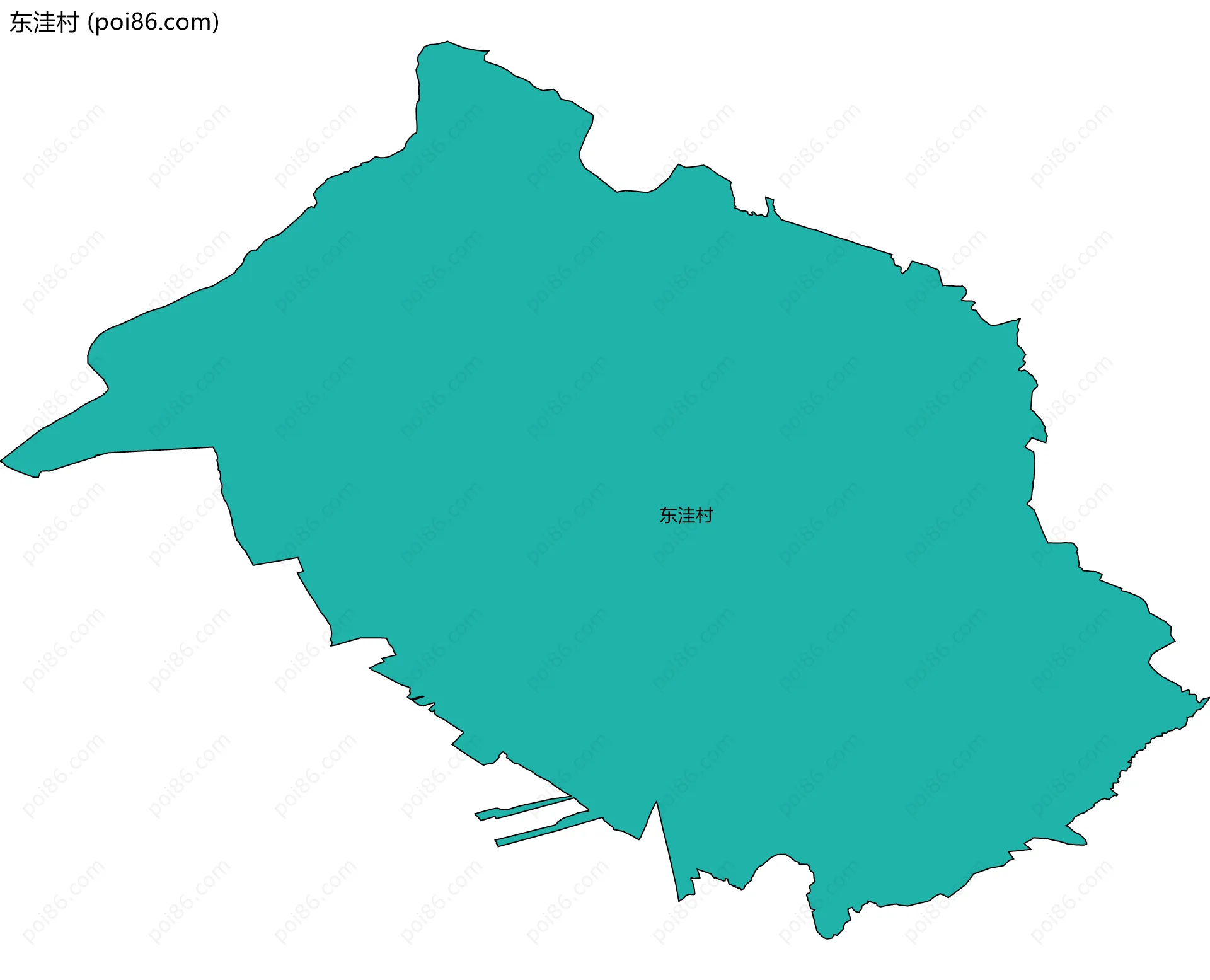 东洼村边界地图