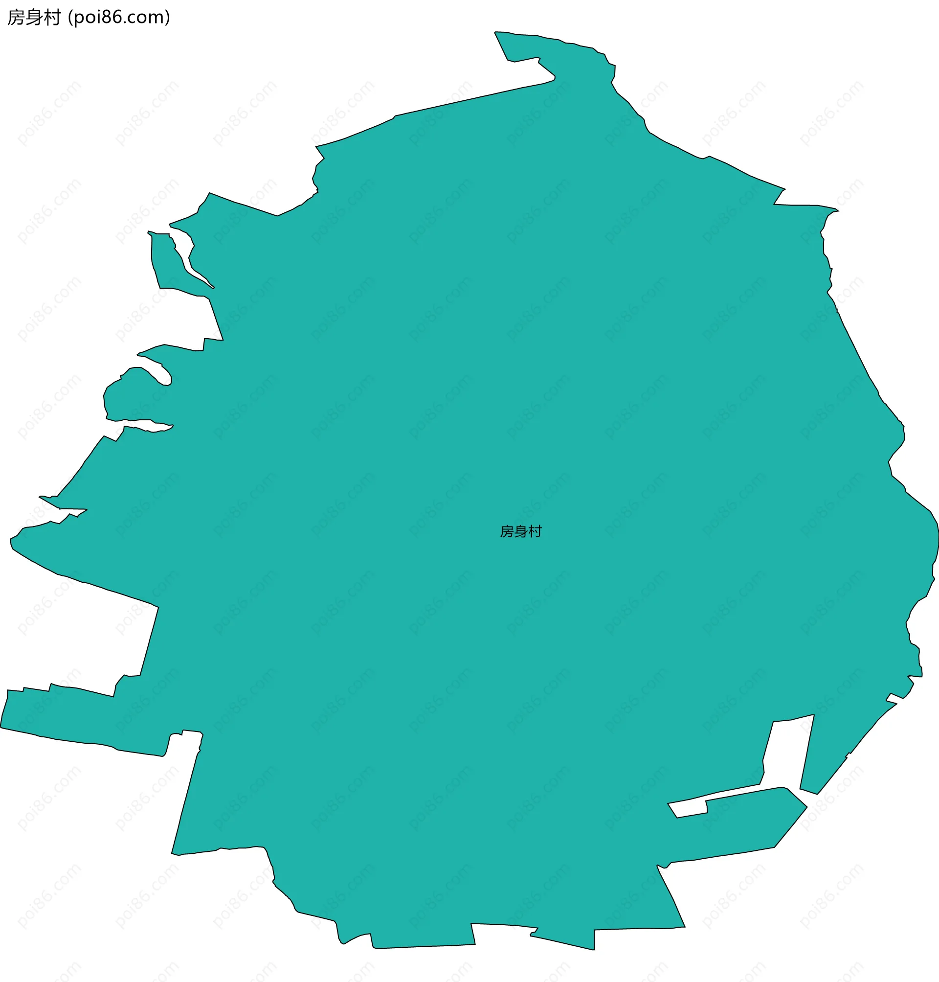 房身村边界地图