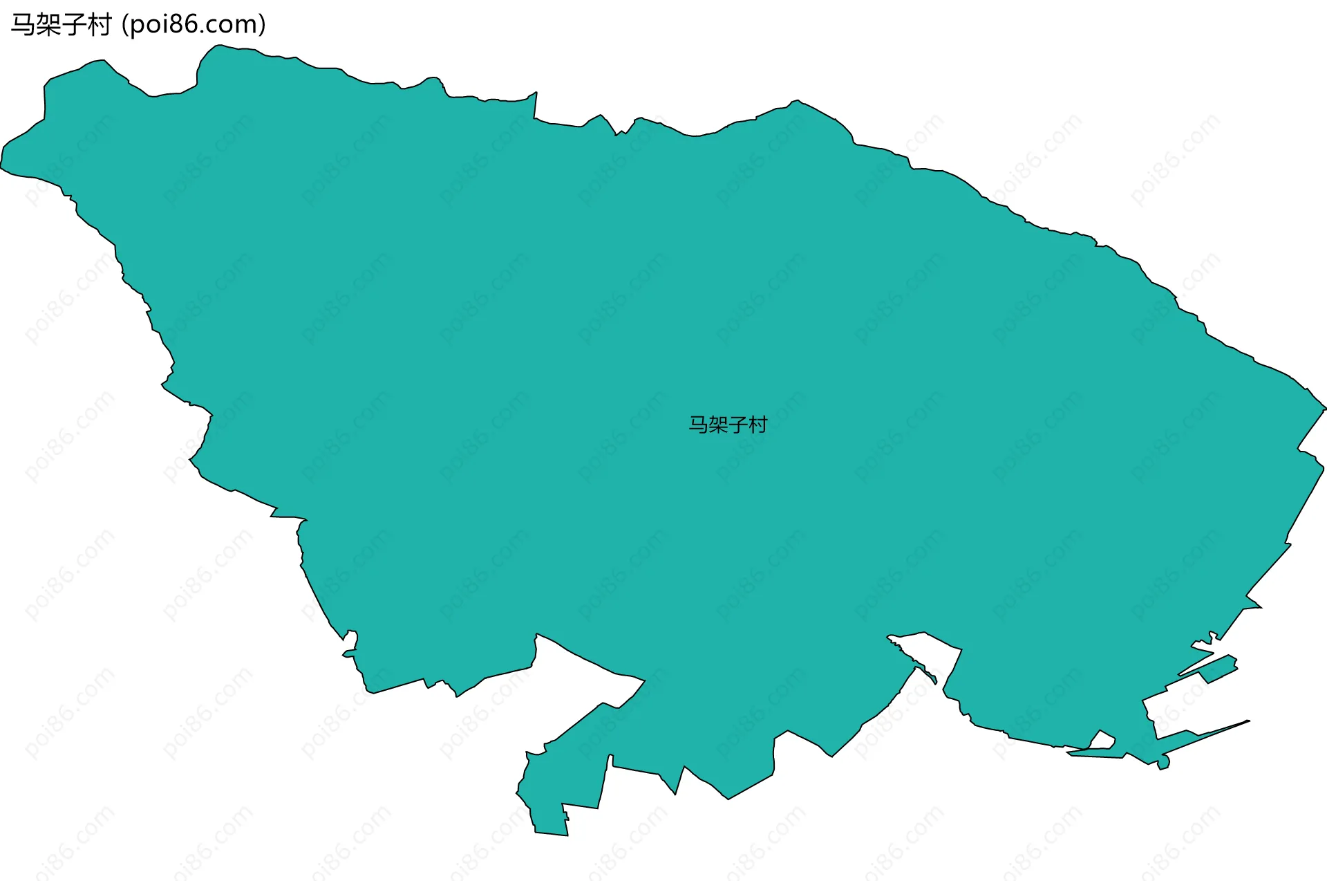 马架子村边界地图