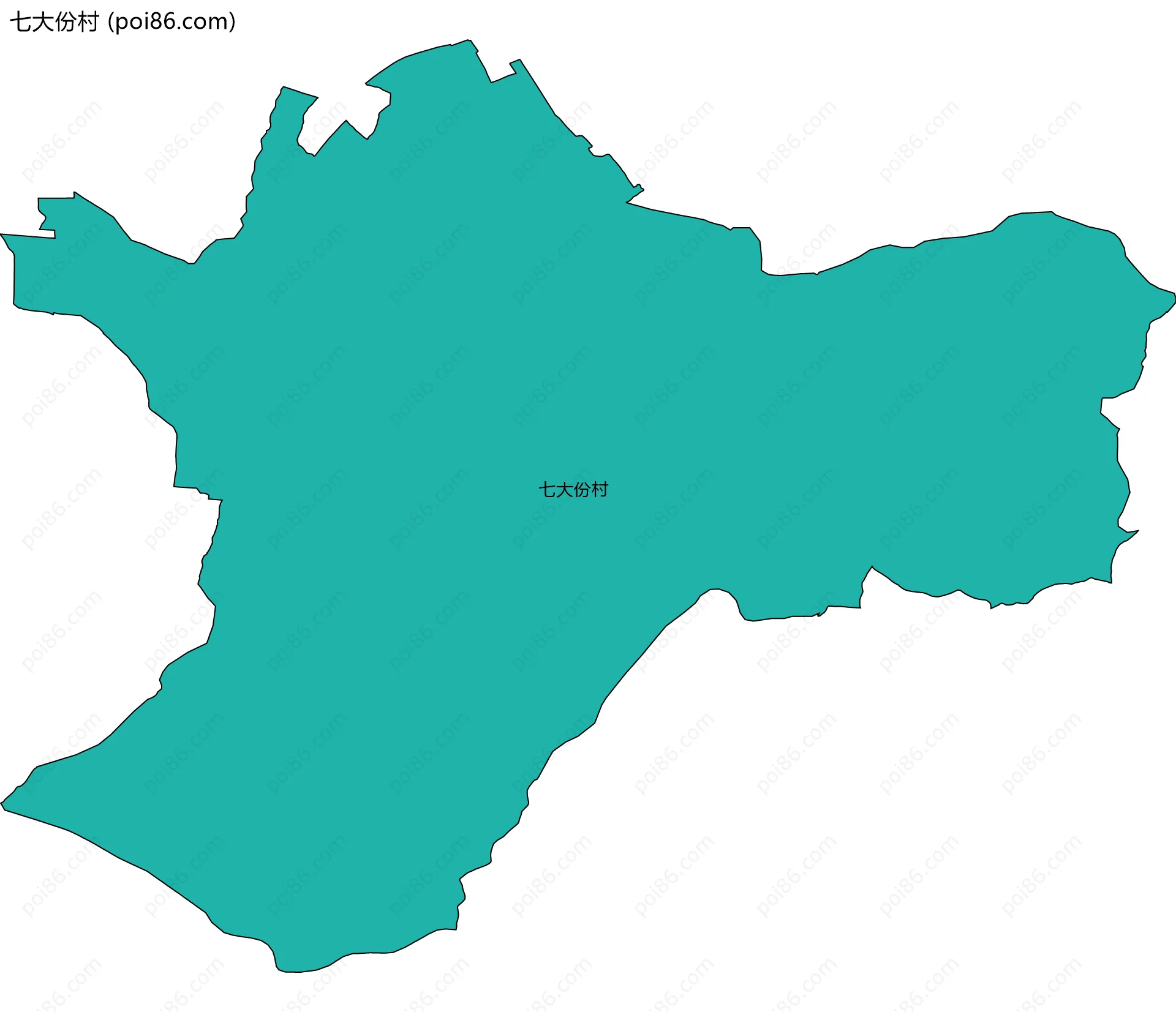 七大份村边界地图