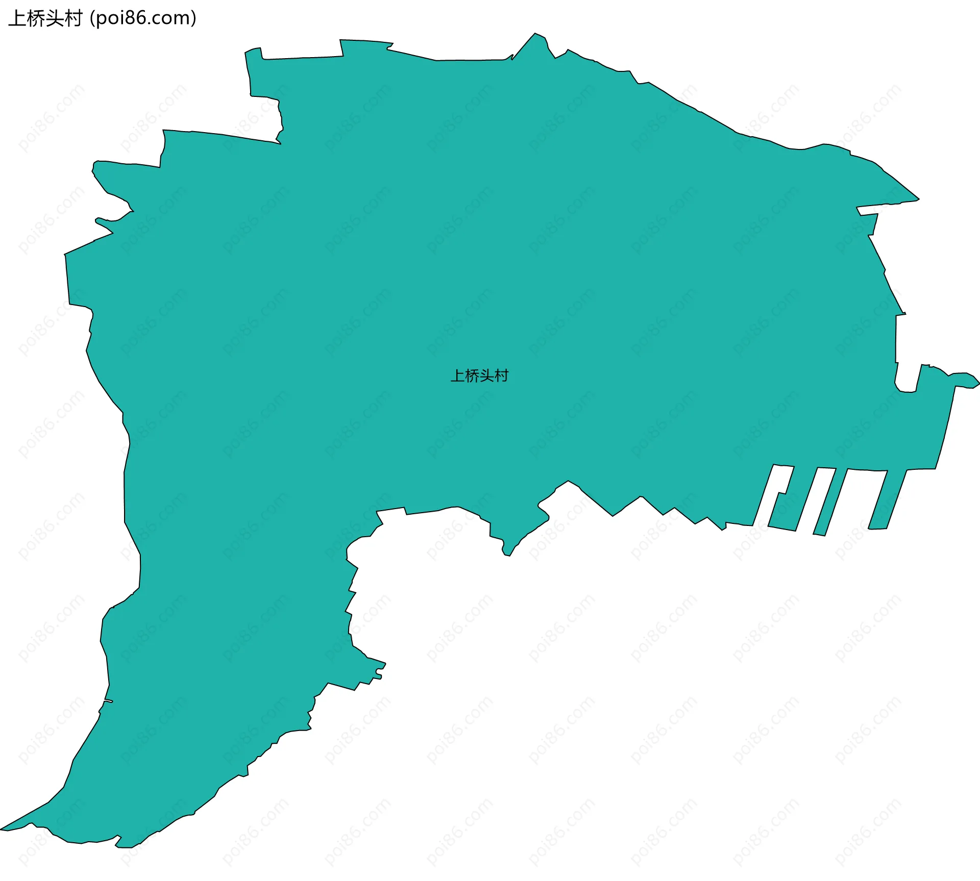上桥头村边界地图