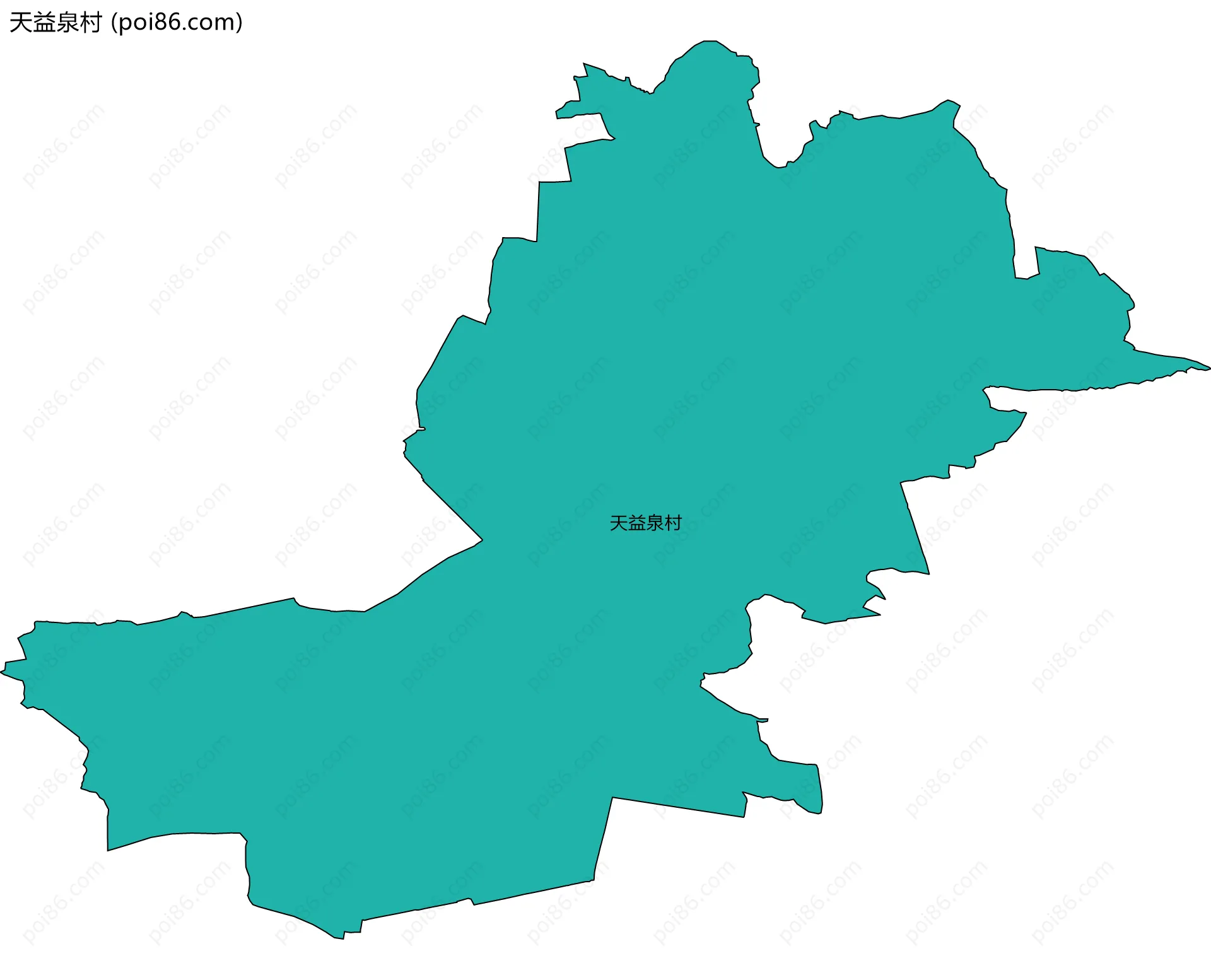 天益泉村边界地图