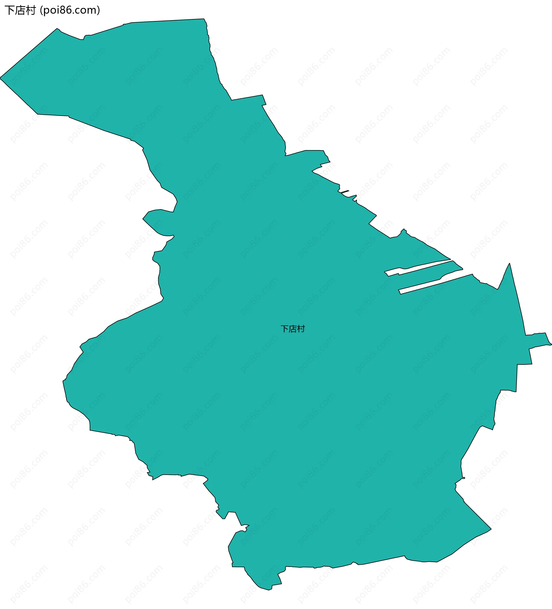 下店村边界地图