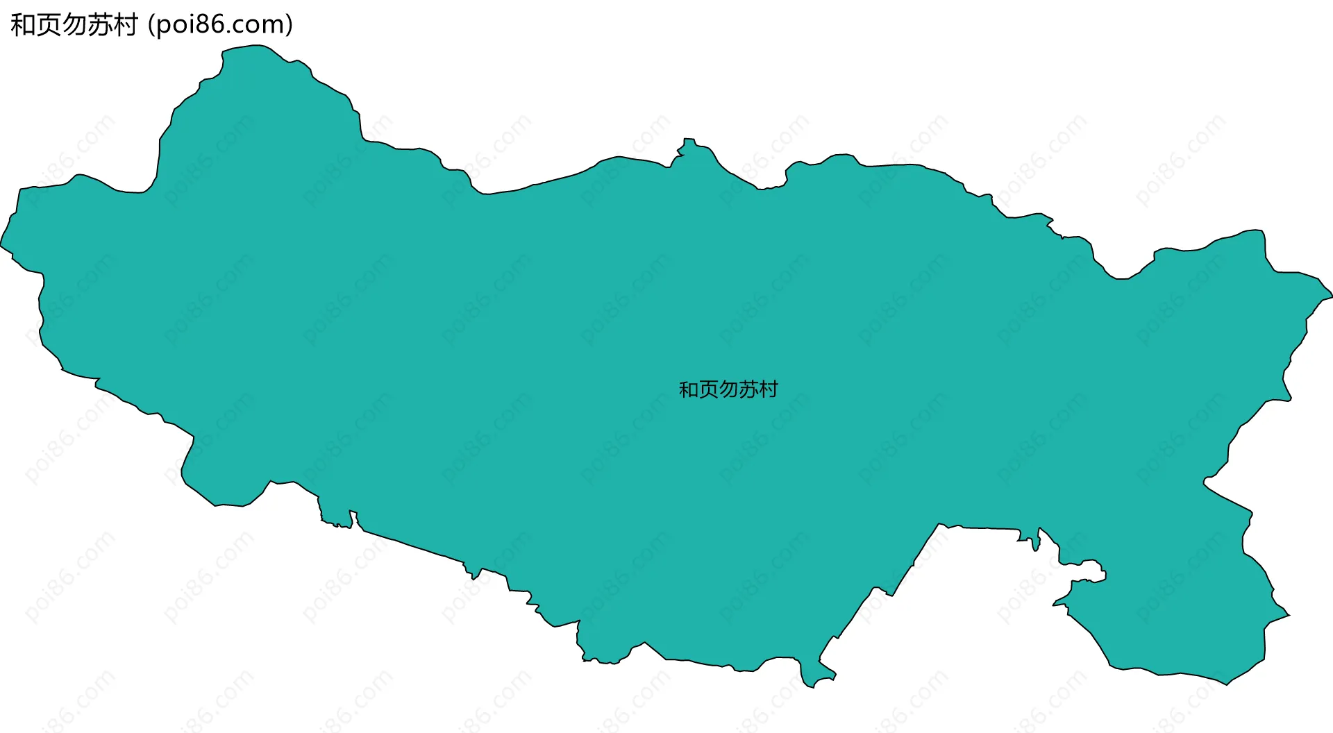 和页勿苏村边界地图