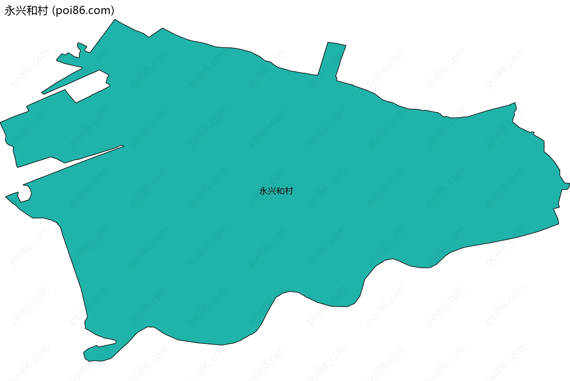 永兴和村边界地图