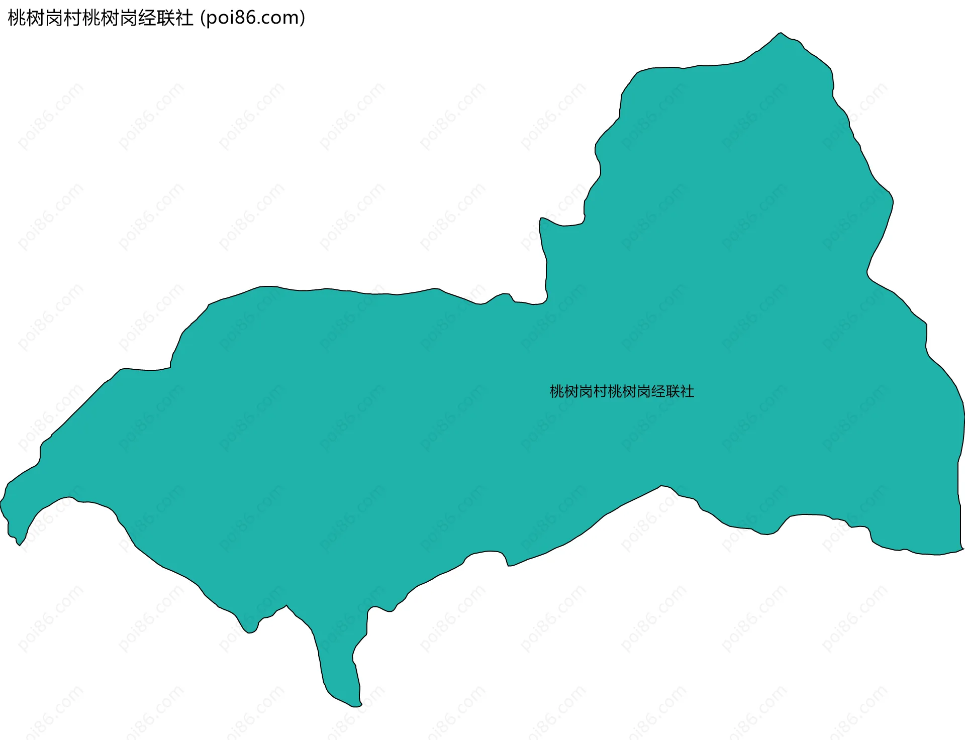 桃树岗村桃树岗经联社边界地图