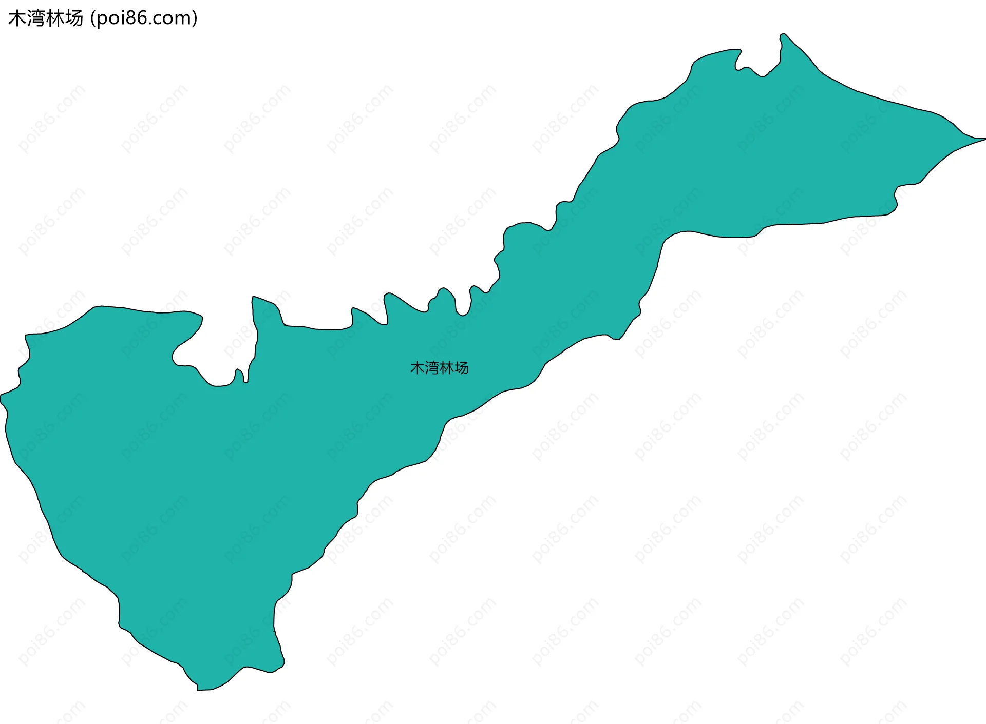 木湾林场边界地图