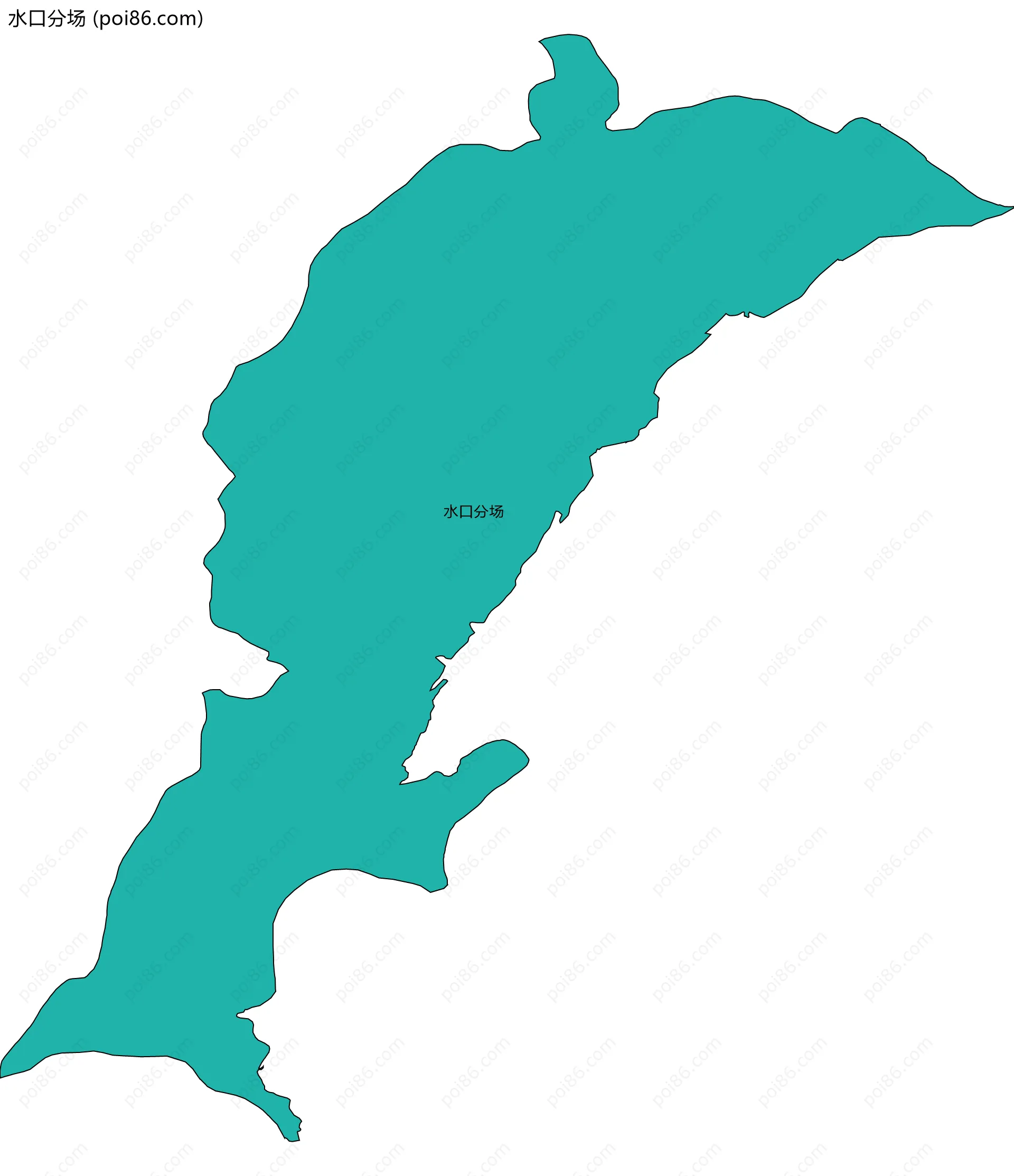 水口分场边界地图