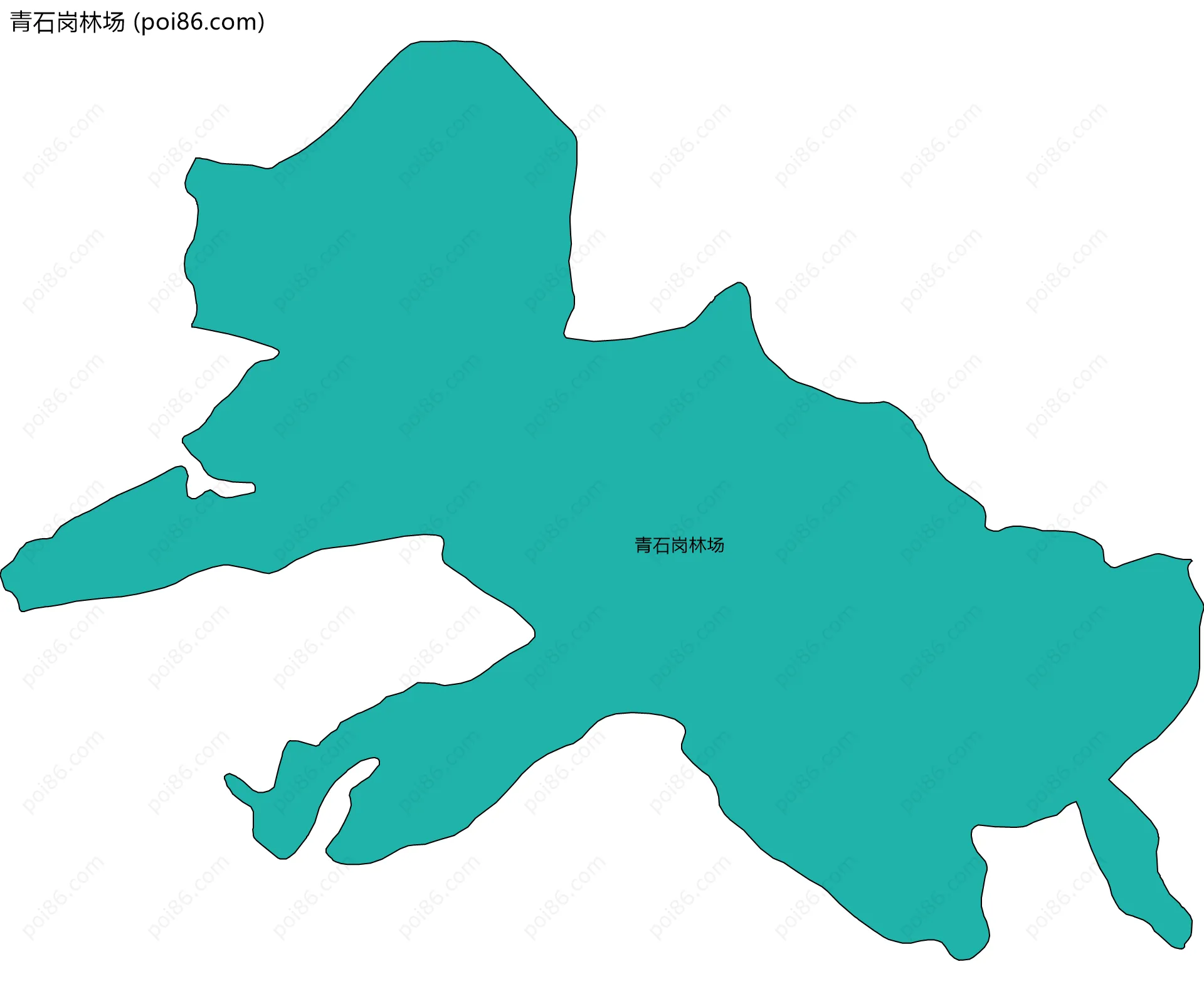 青石岗林场边界地图