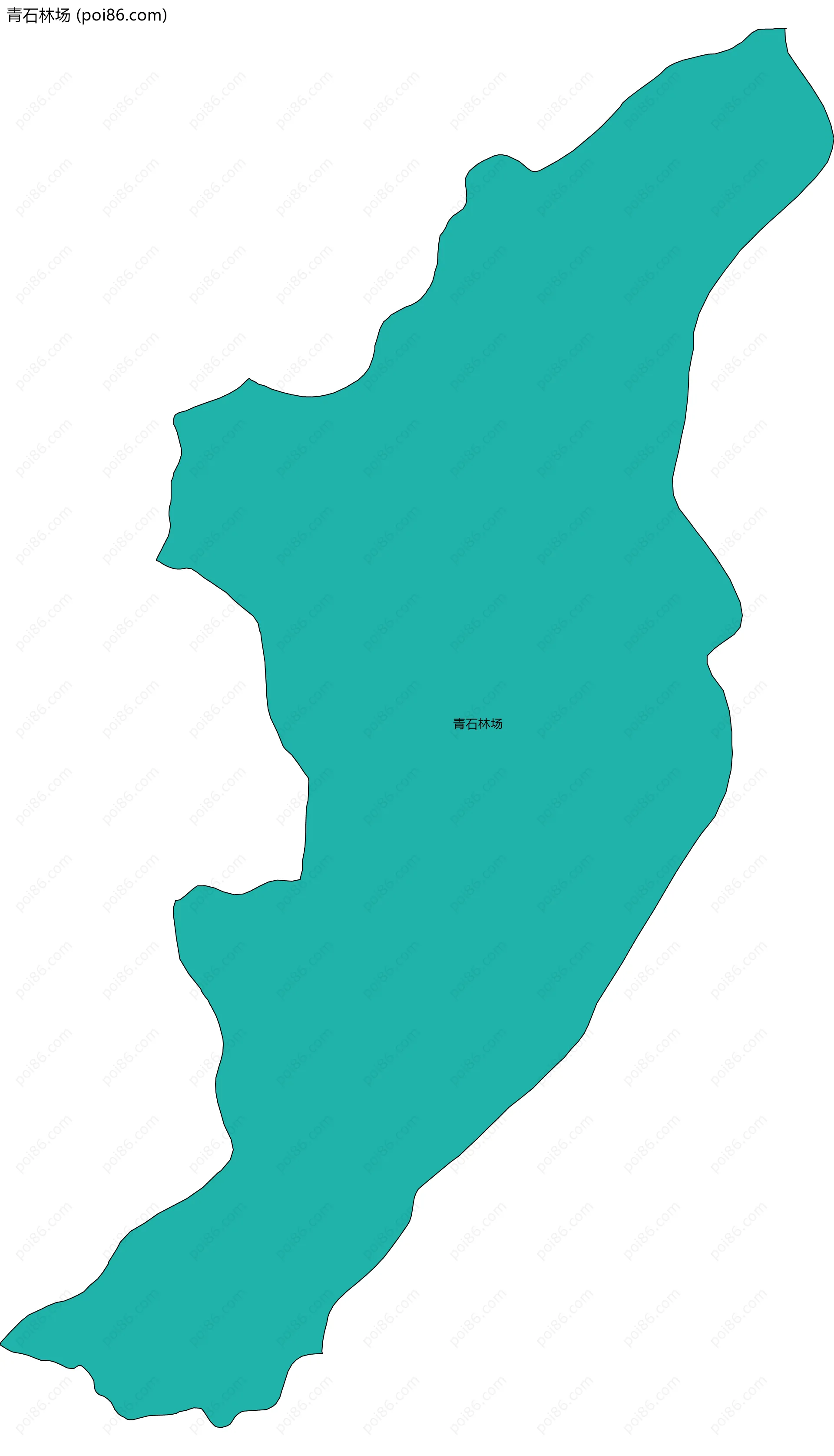 青石林场边界地图