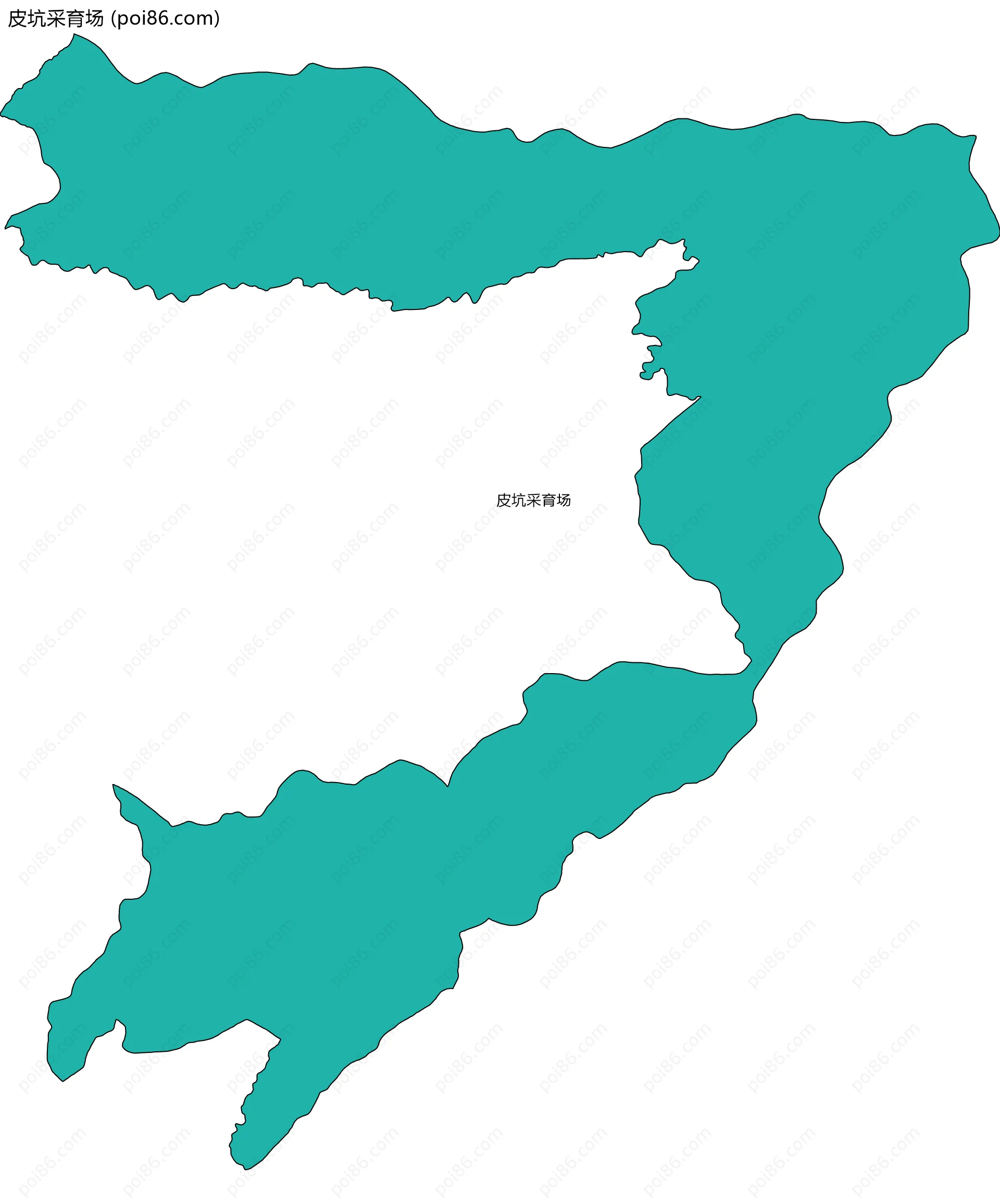 皮坑采育场边界地图