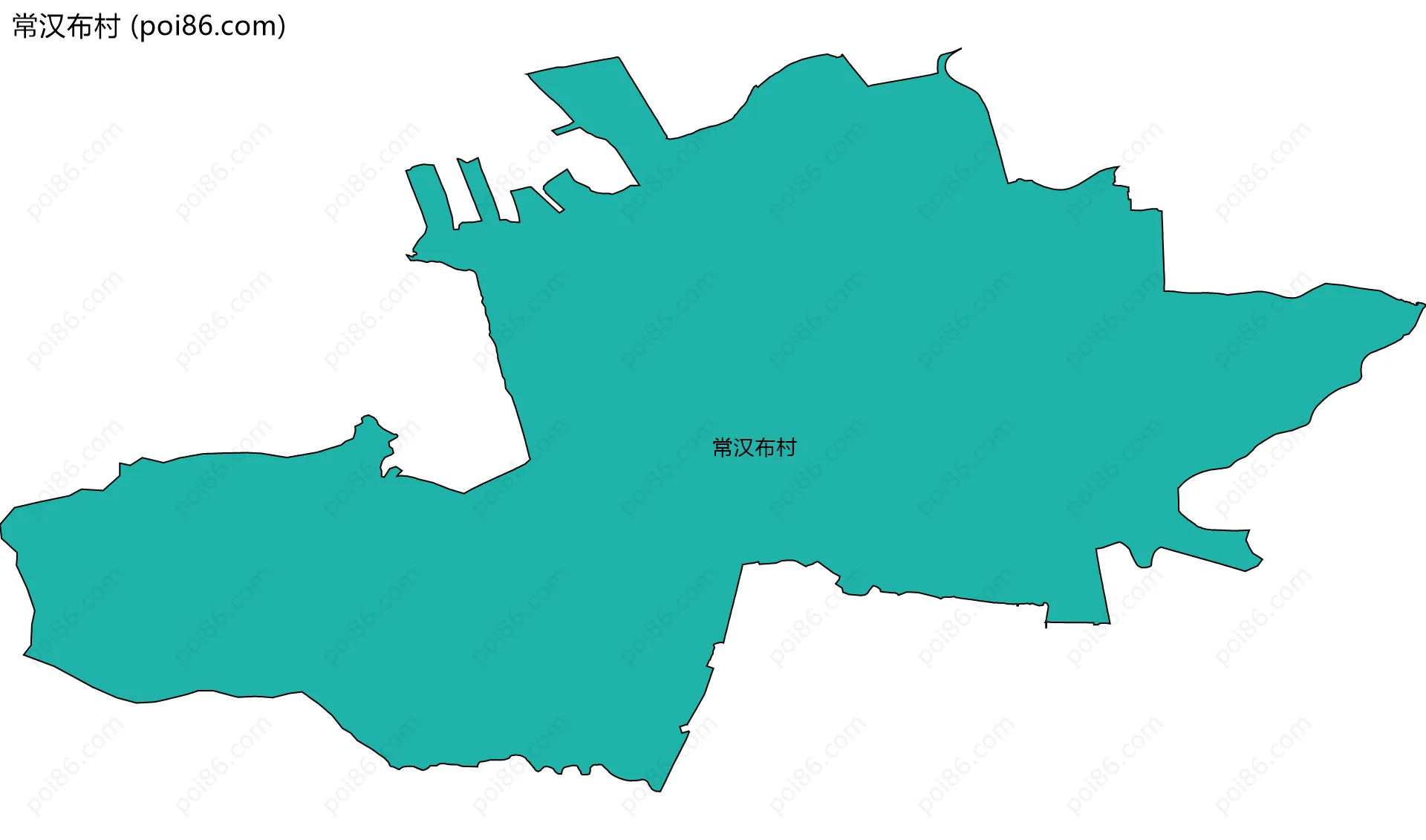 常汉布村边界地图