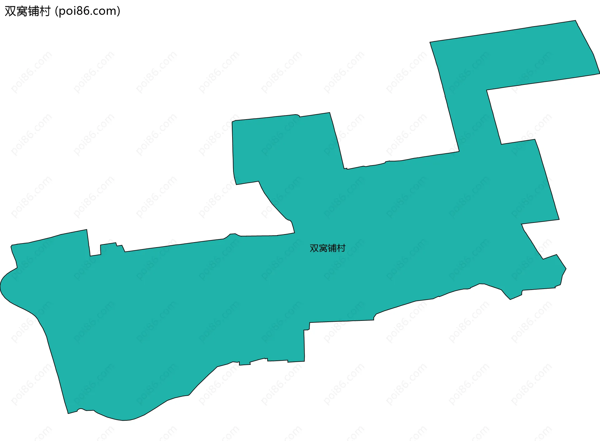 双窝铺村边界地图