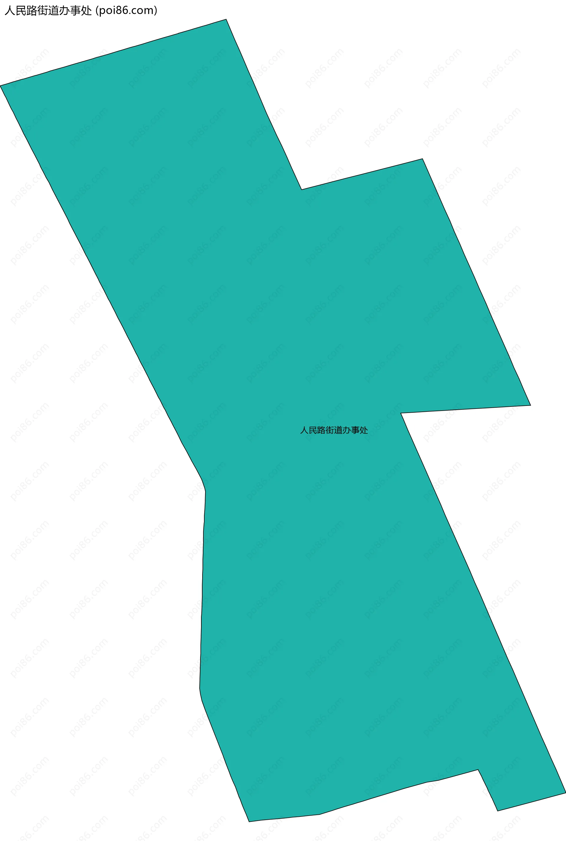 人民路街道办事处边界地图