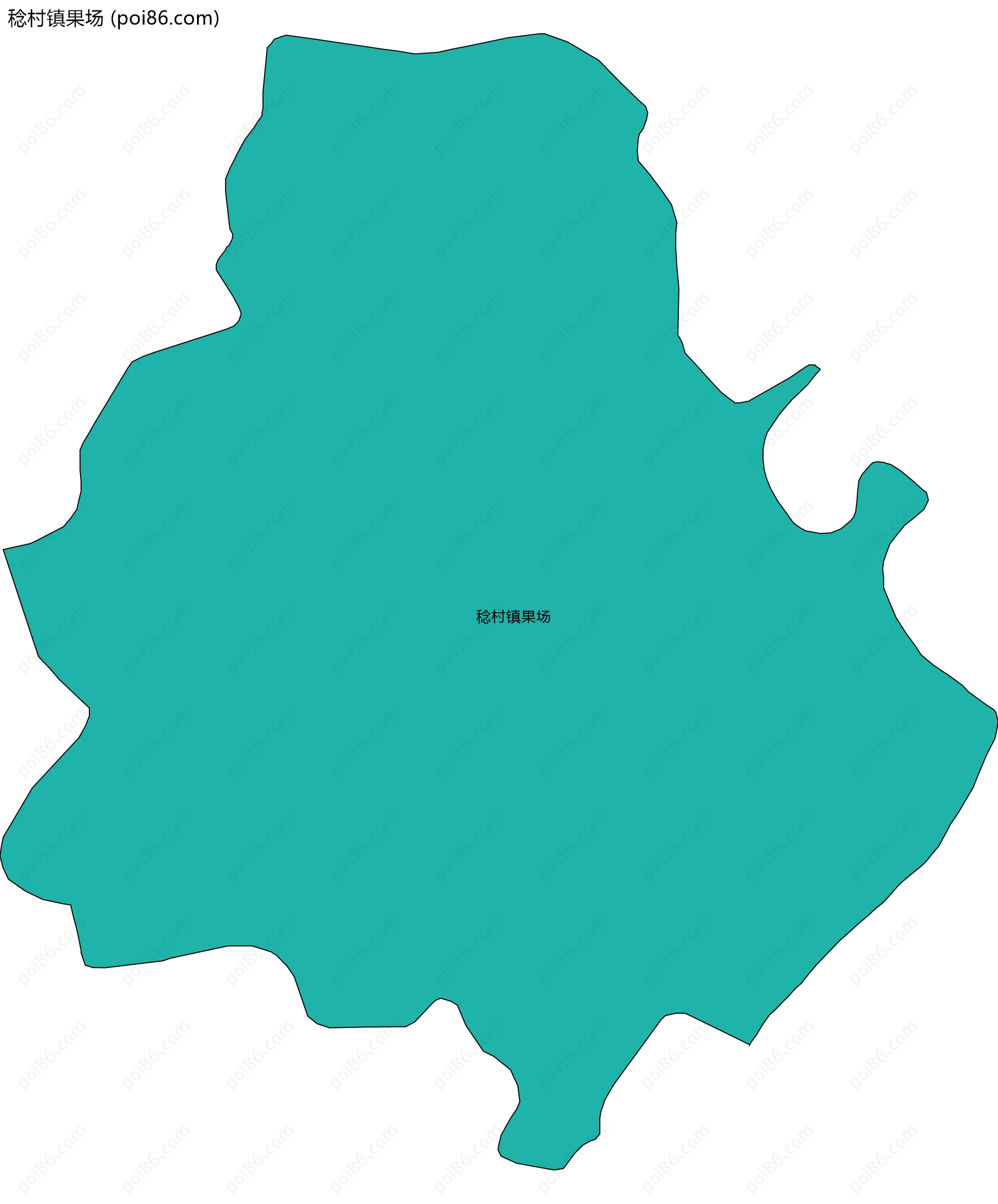 稔村镇果场边界地图