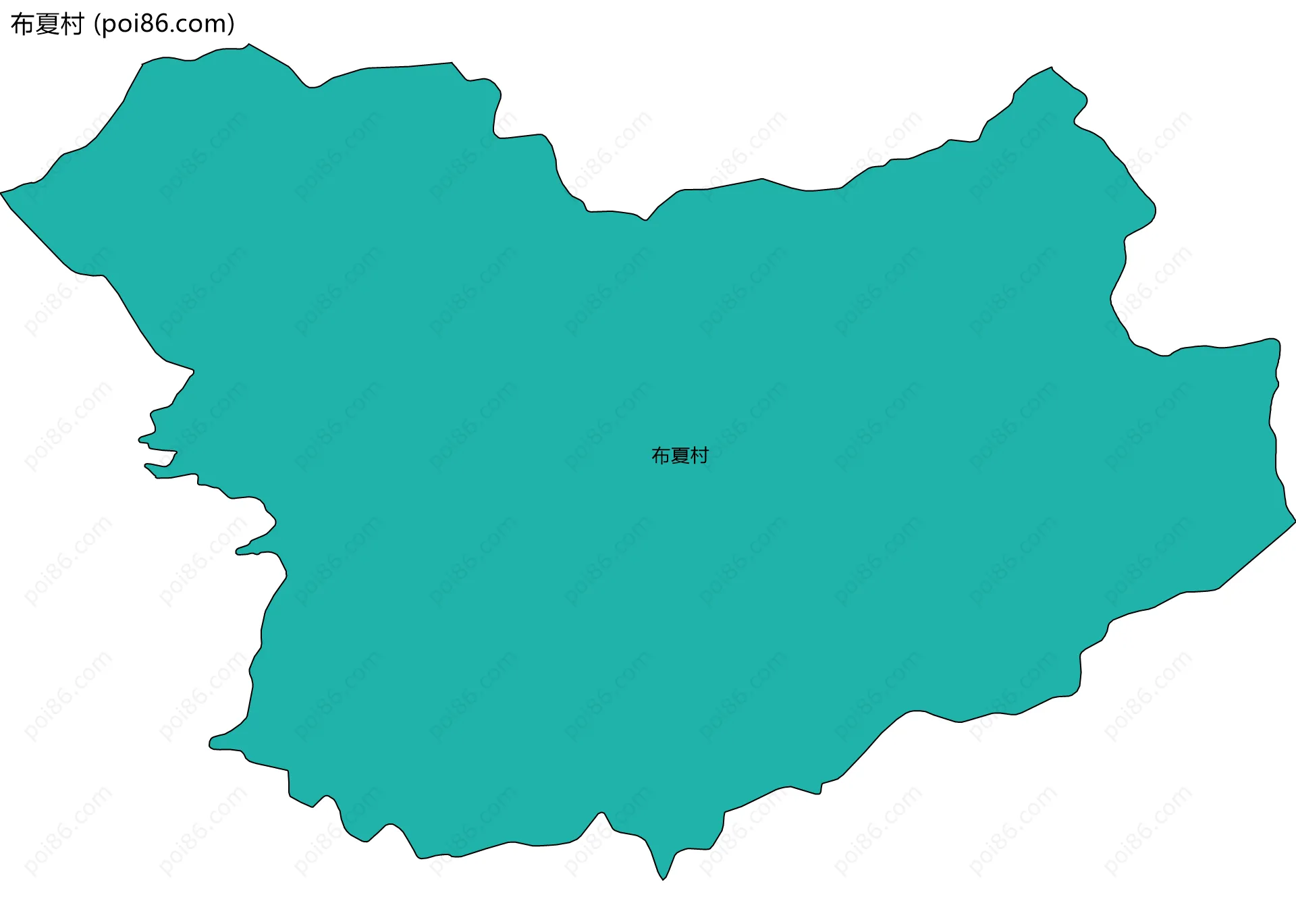 布夏村边界地图