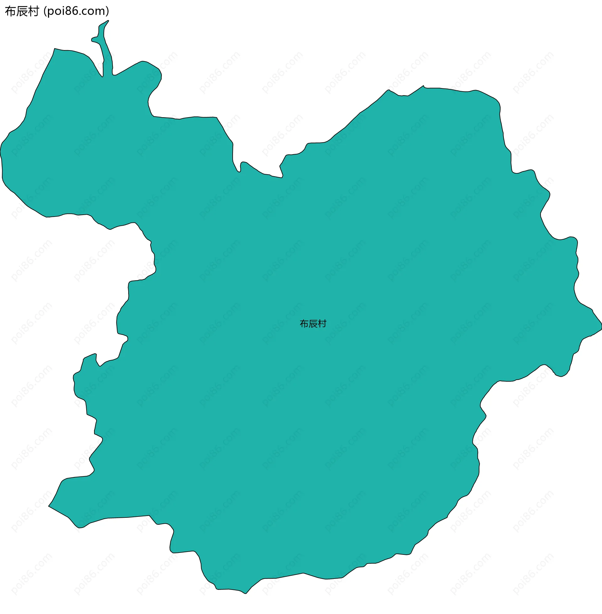 布辰村边界地图