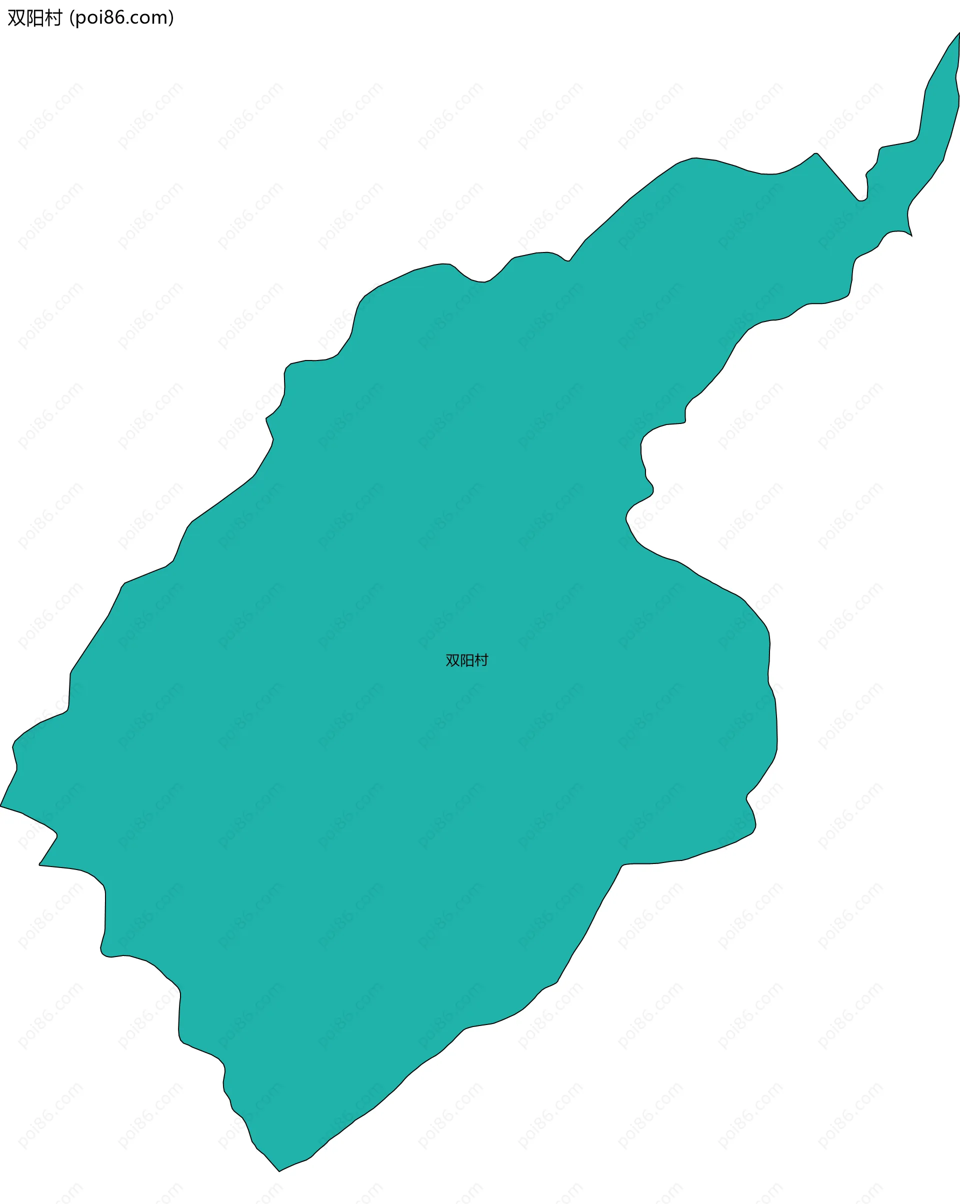 双阳村边界地图