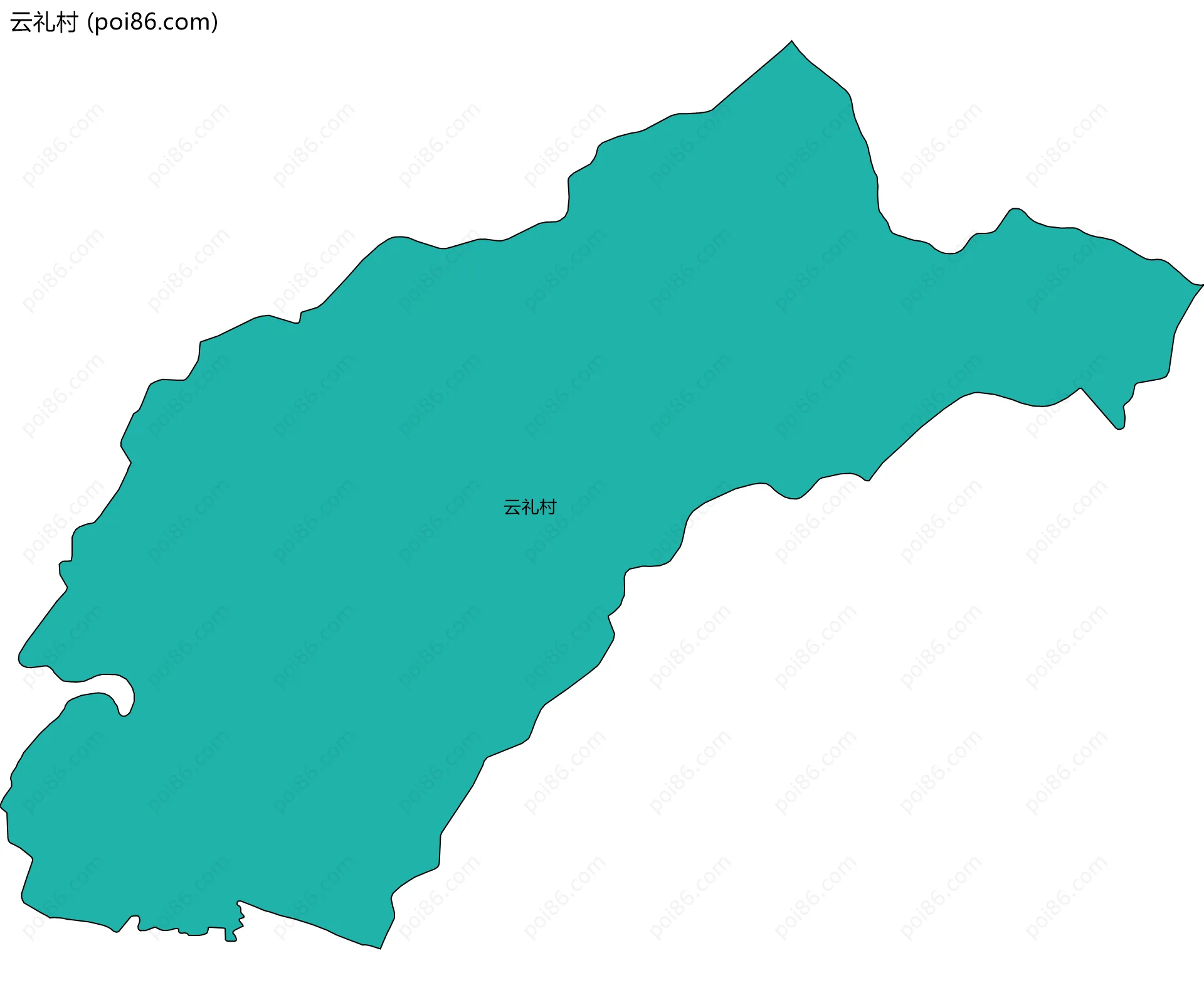 云礼村边界地图