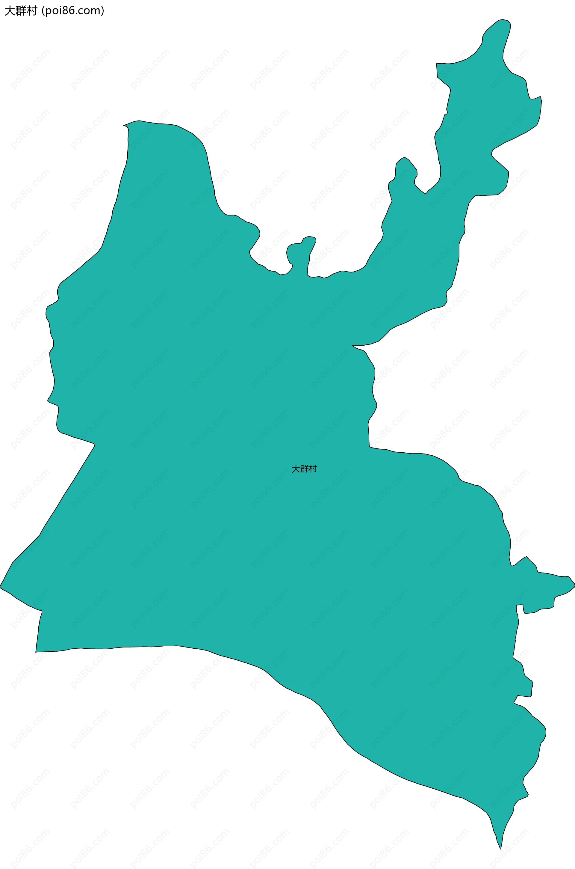大群村边界地图