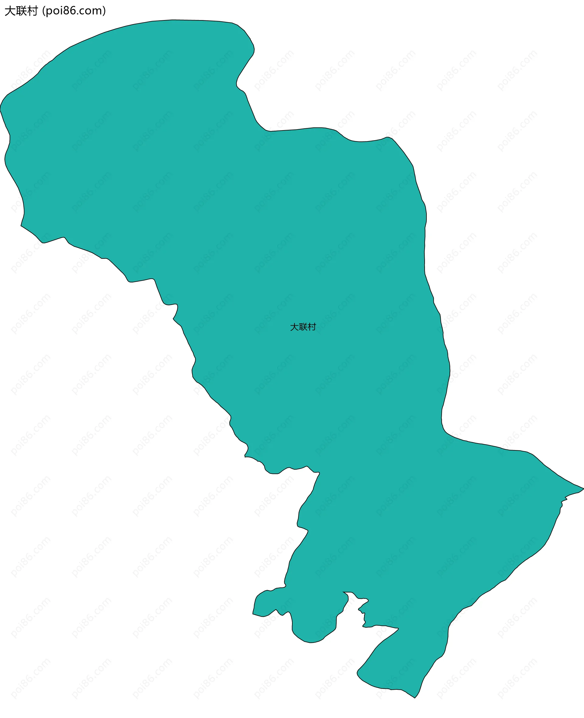 大联村边界地图