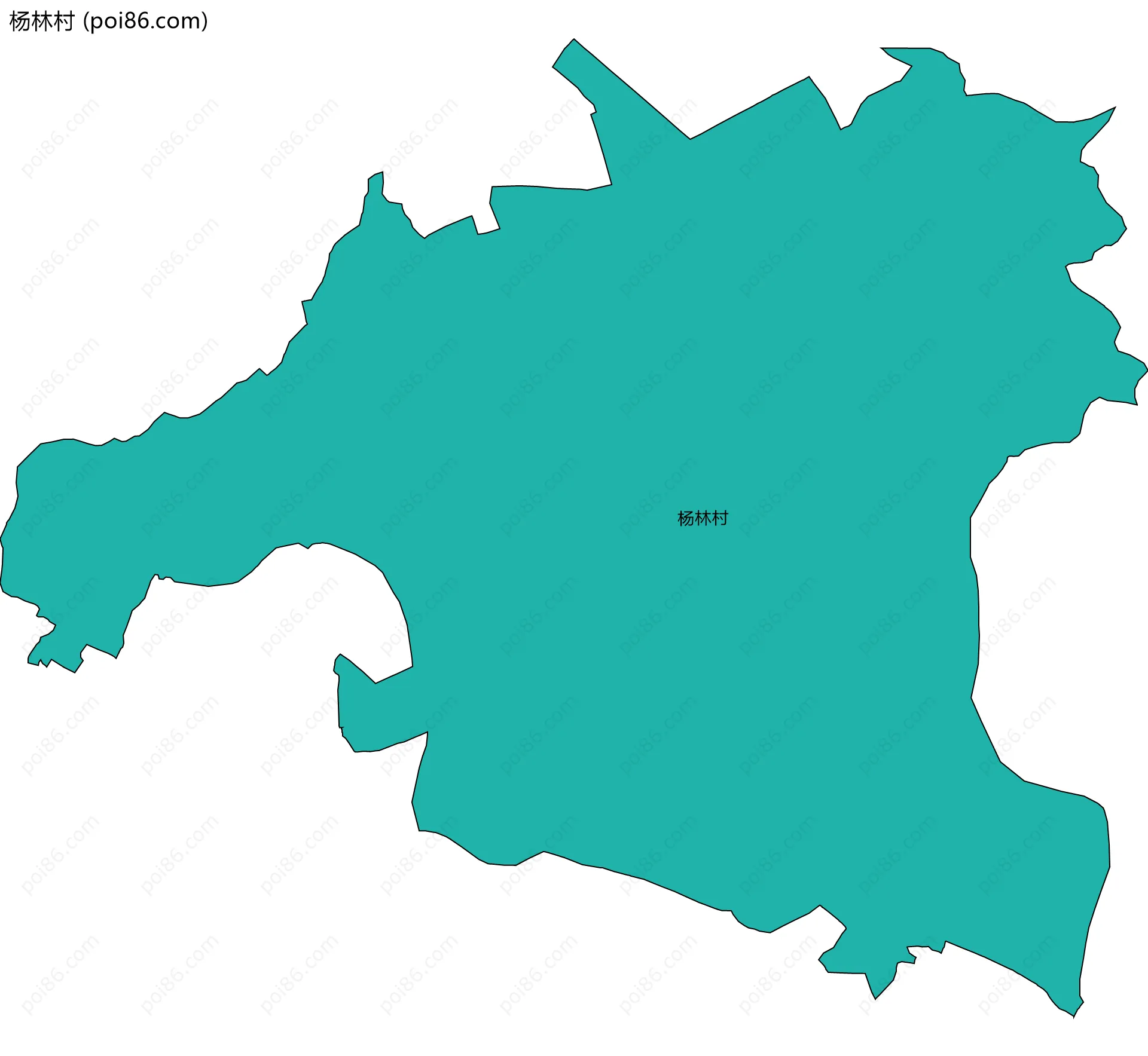 杨林村边界地图