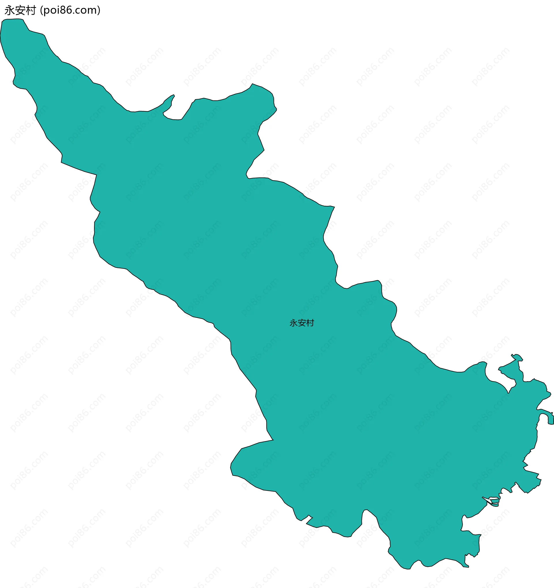 永安村边界地图
