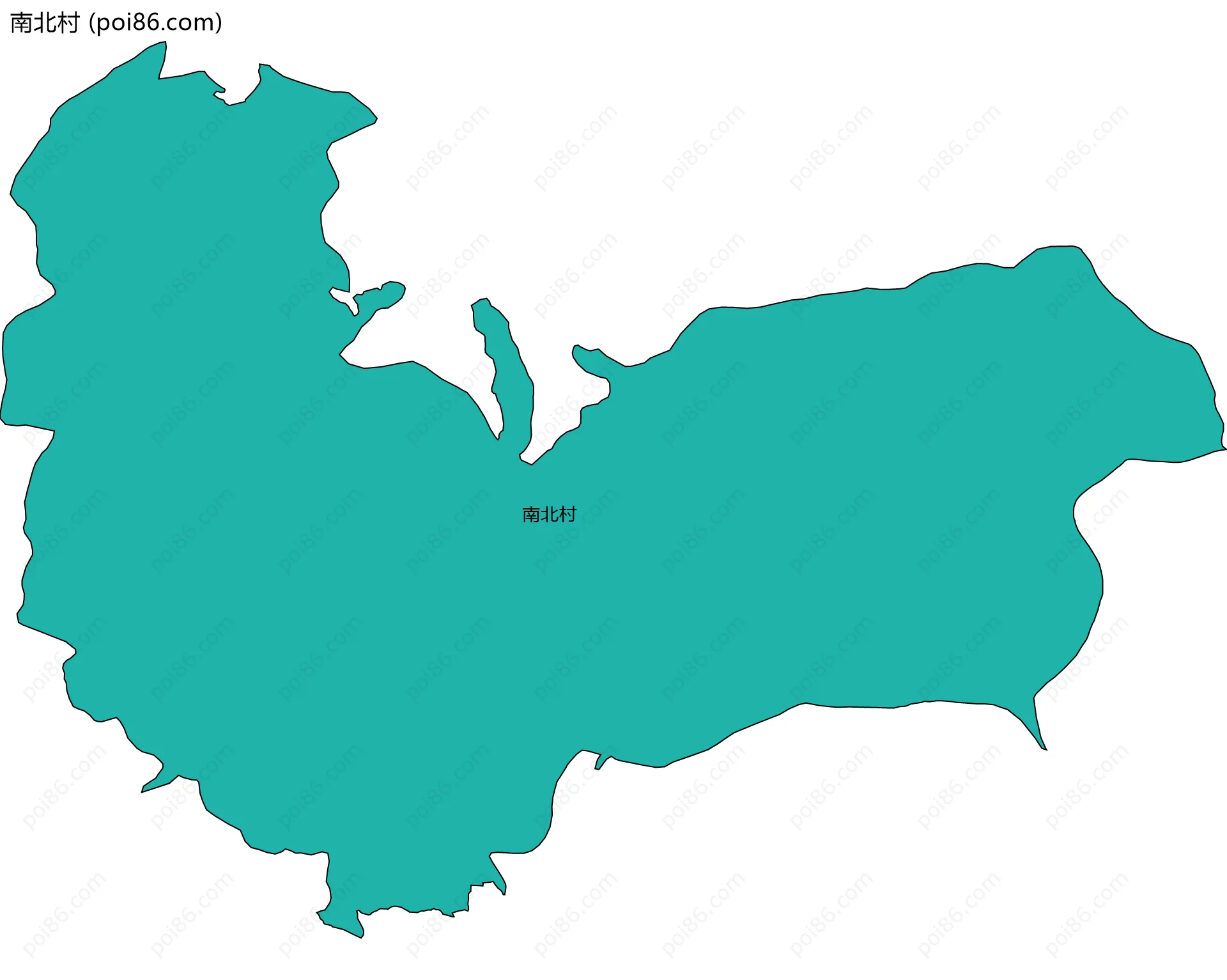南北村边界地图
