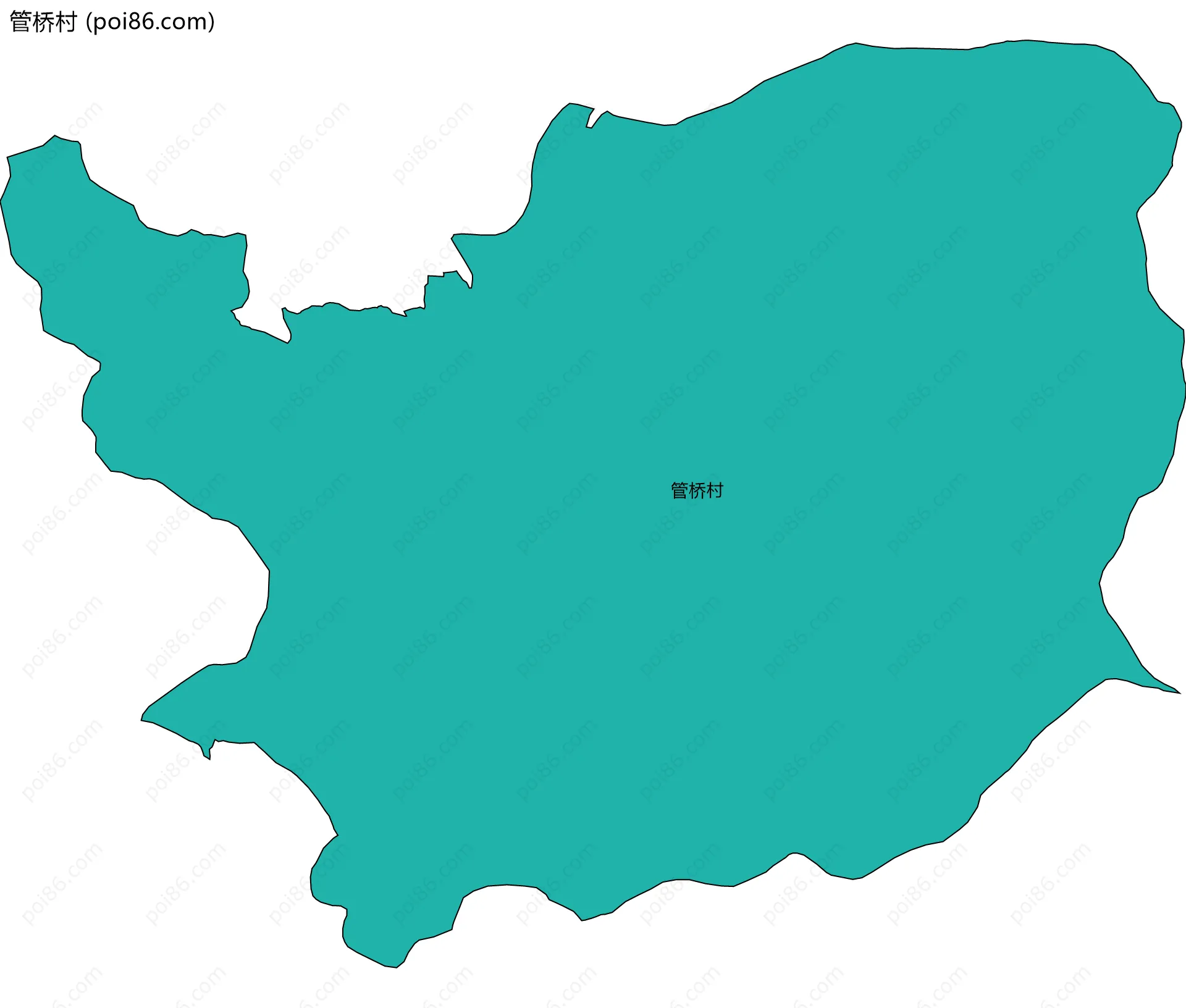 管桥村边界地图