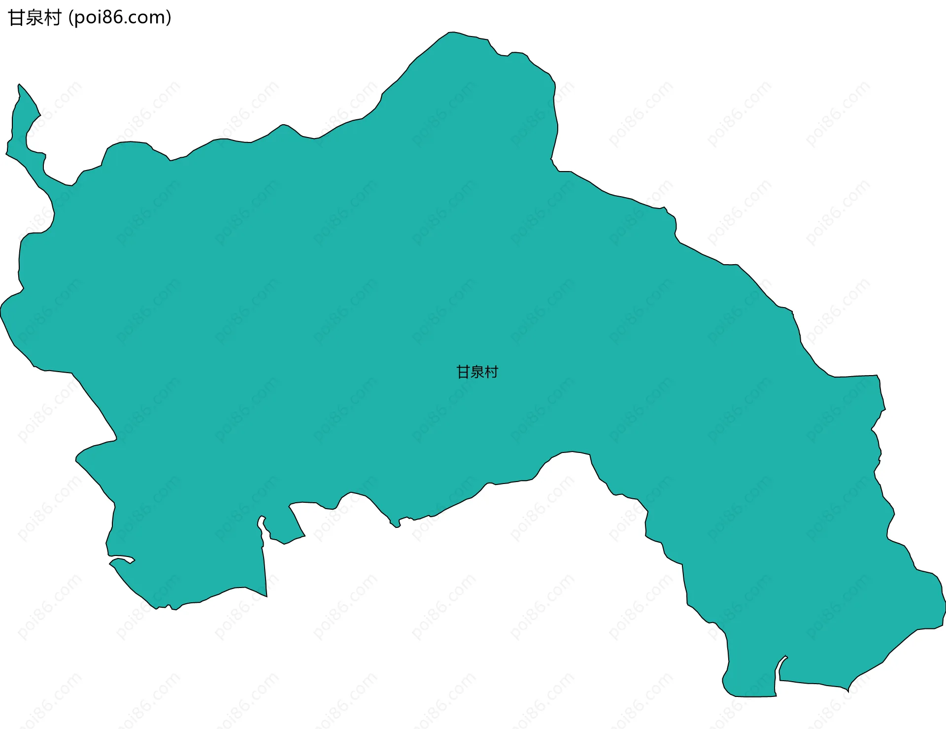 甘泉村边界地图