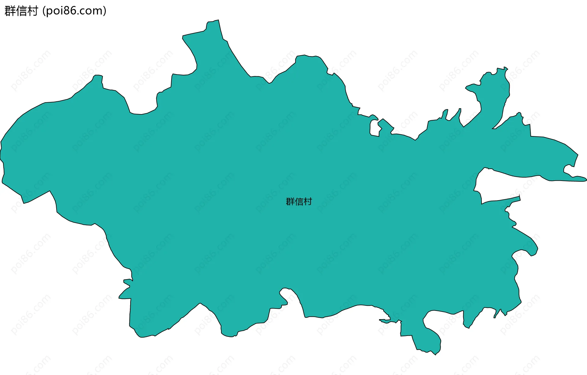 群信村边界地图