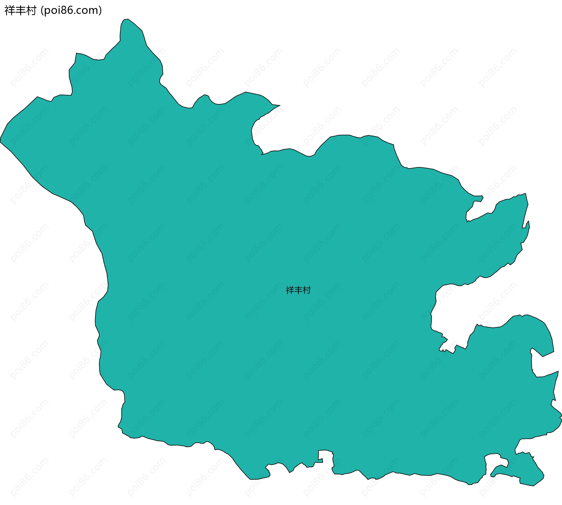 祥丰村边界地图